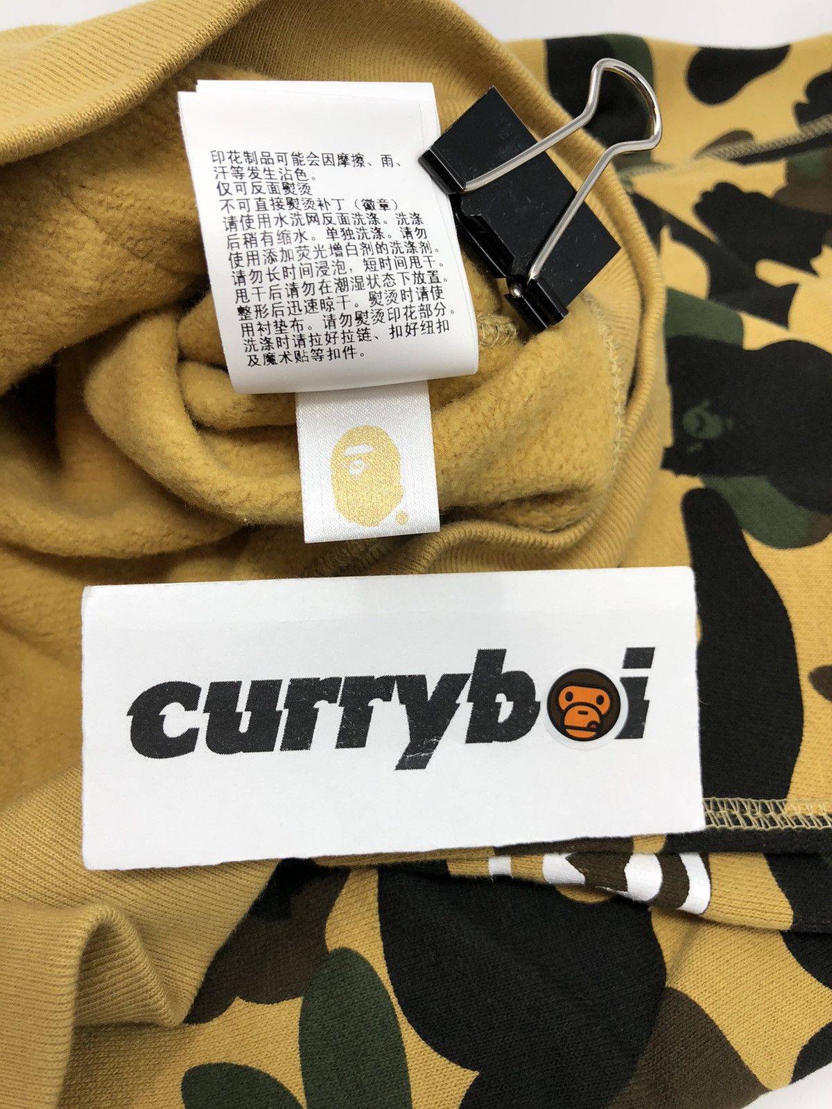 Bape Bape 1st Camo Shark Full Zip Hoodie Yellow Size US S / EU 44-46 / 1 - 10 Thumbnail