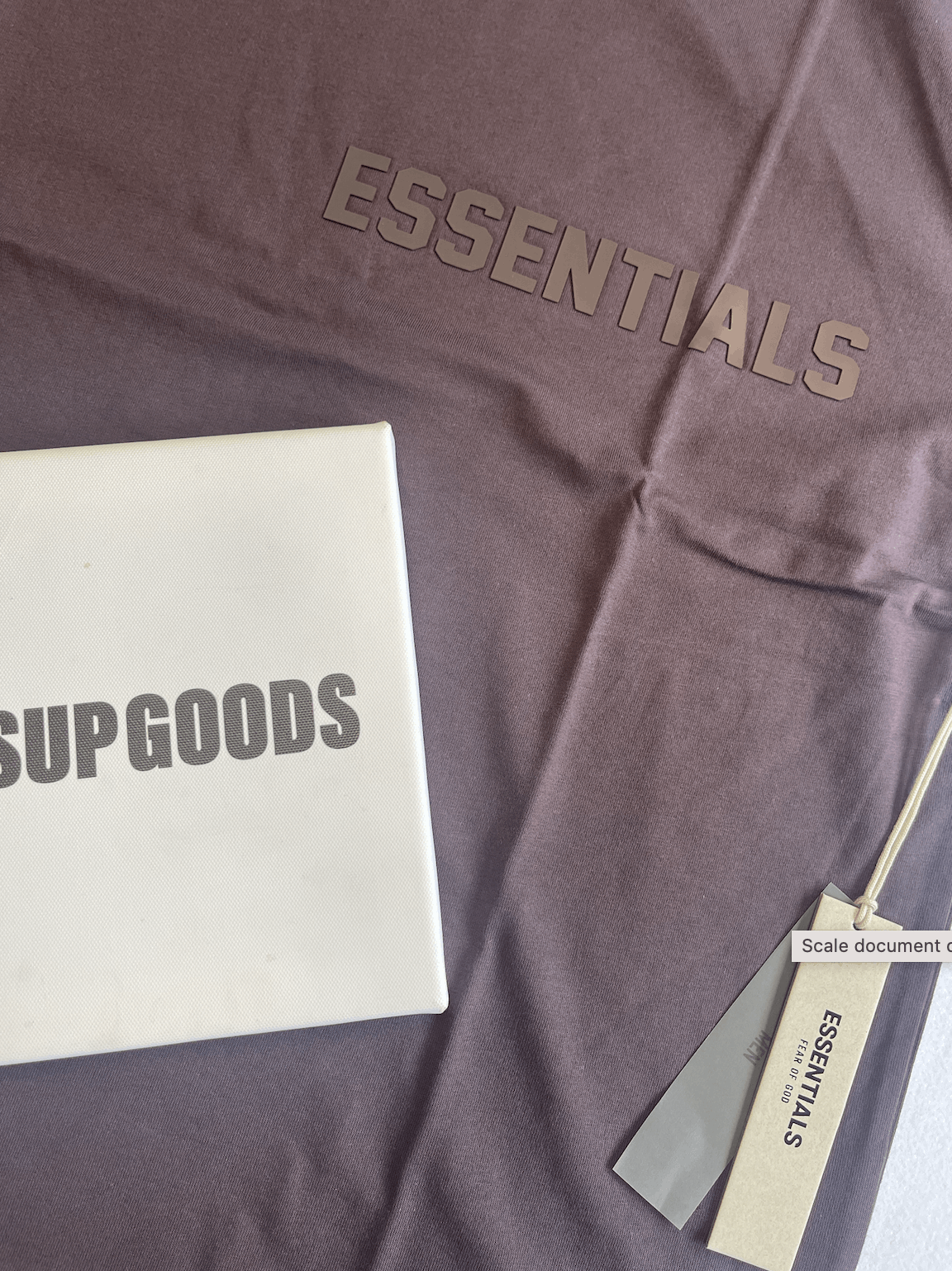 Fear of God 🔥 Fear of God Essentials T-shirt Color Plum Sz (XL) Size US XL / EU 56 / 4 - 7 Thumbnail