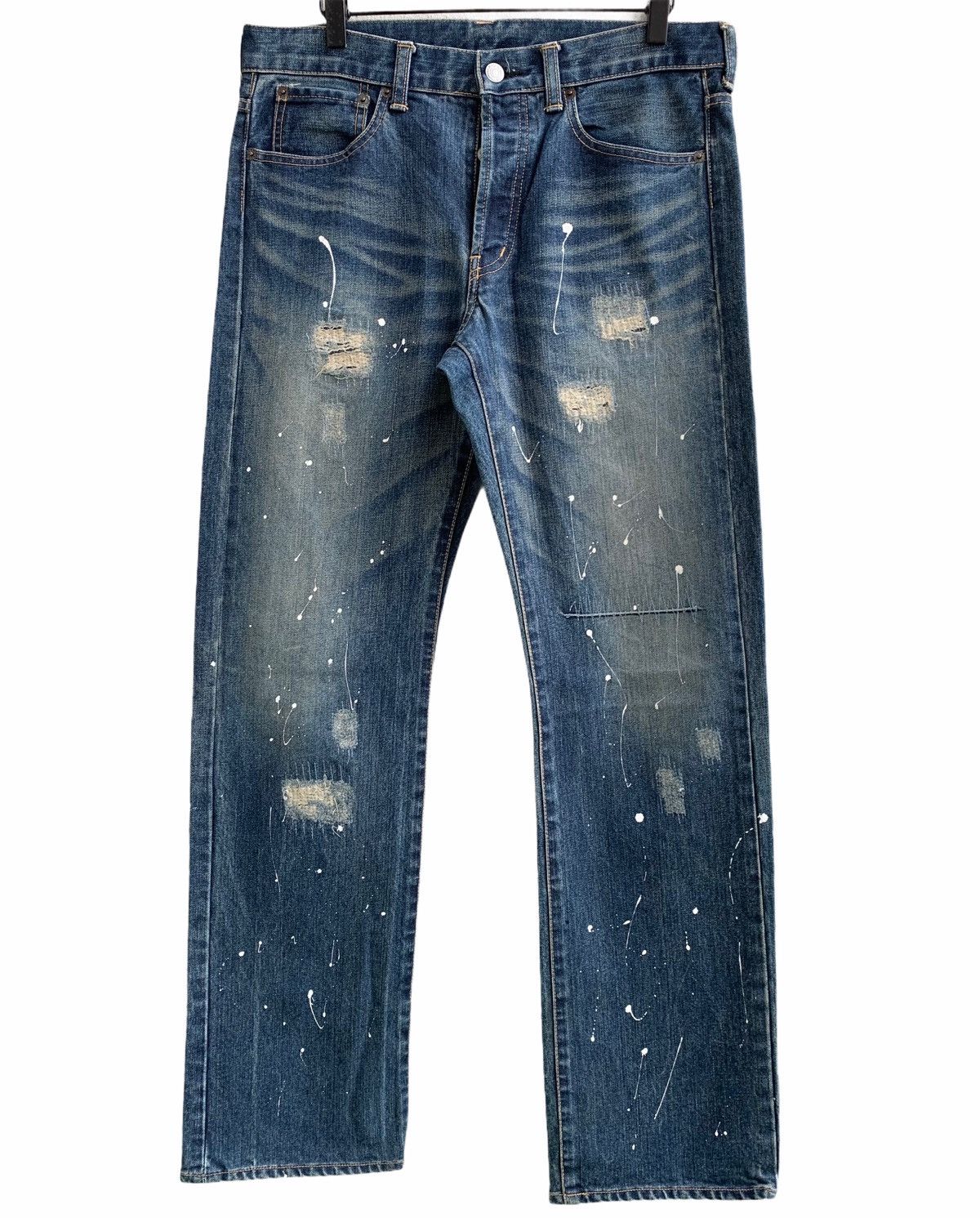 Takeo Kikuchi Japan Splattered Paint Denim