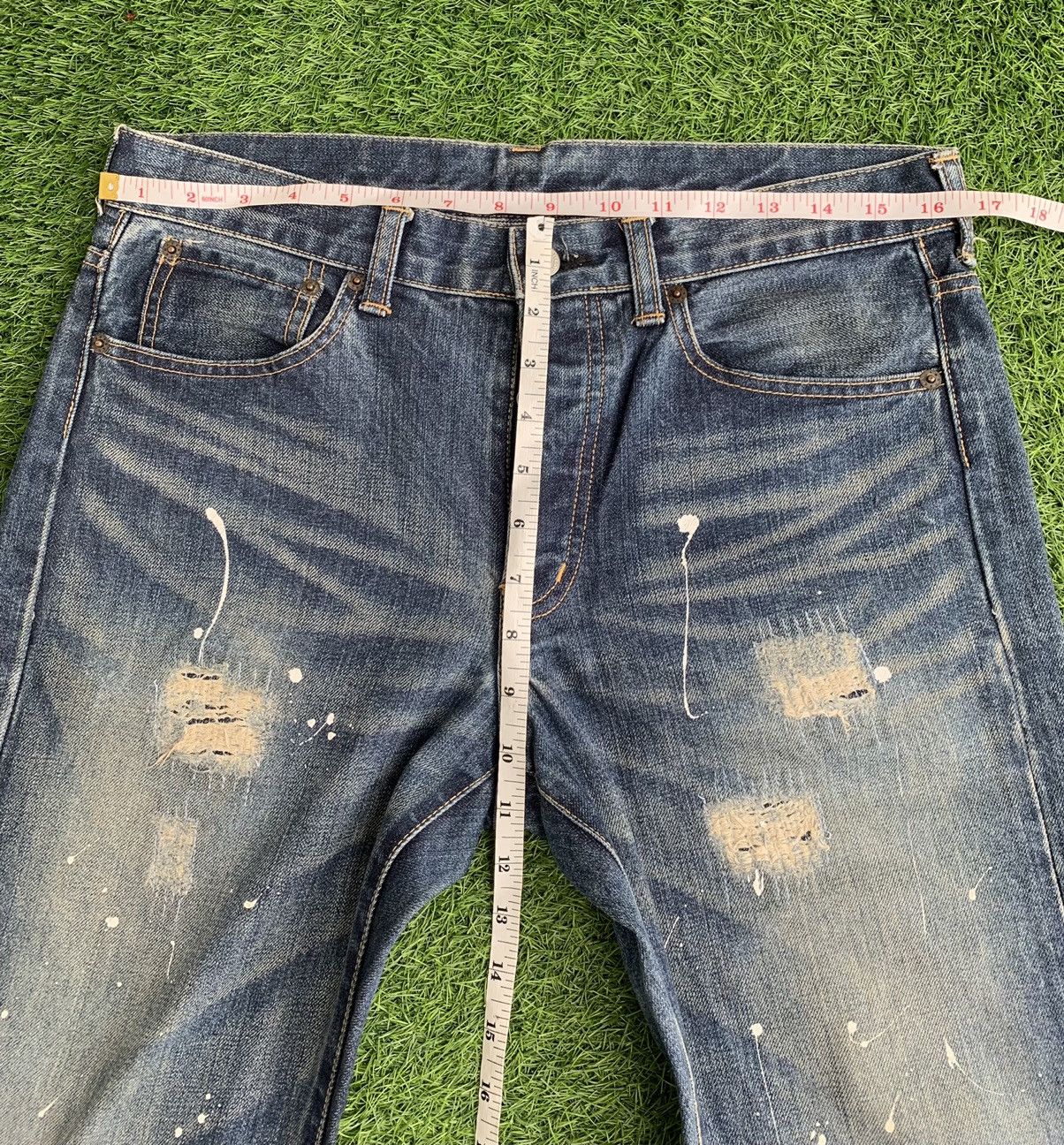 Takeo Kikuchi Takeo Kikuchi Japan Splattered Paint Denim Size US 32 / EU 48 - 12 Thumbnail
