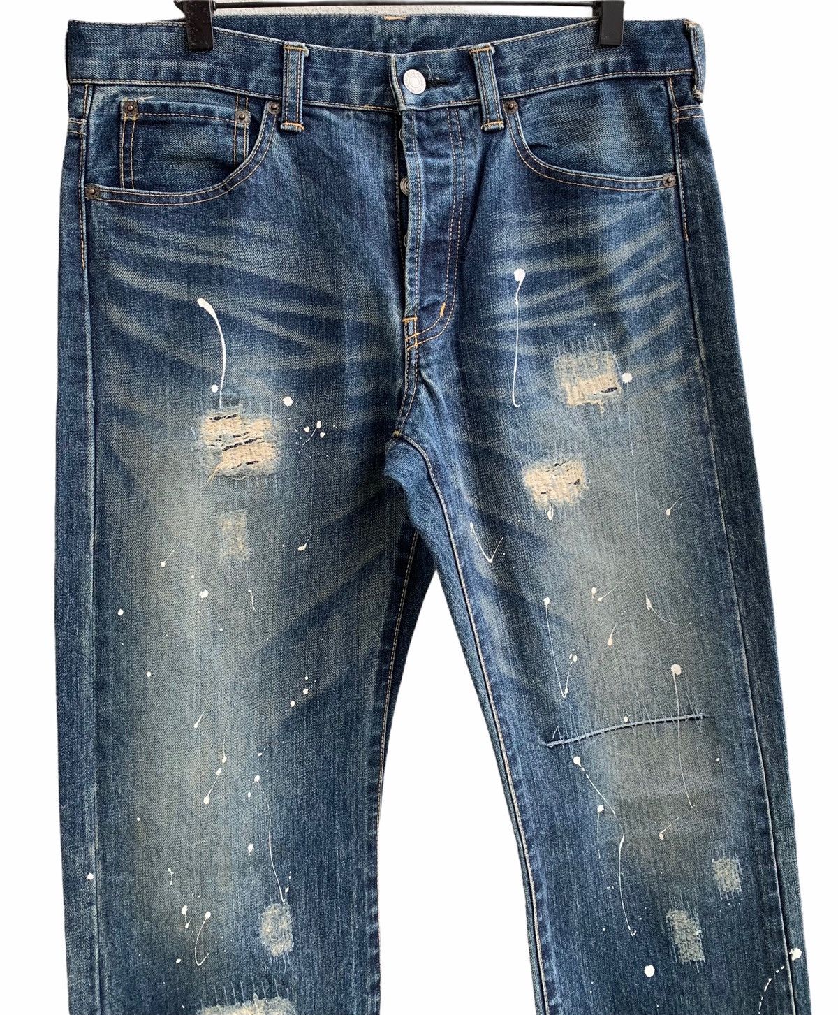 Takeo Kikuchi Takeo Kikuchi Japan Splattered Paint Denim Size US 32 / EU 48 - 3 Thumbnail