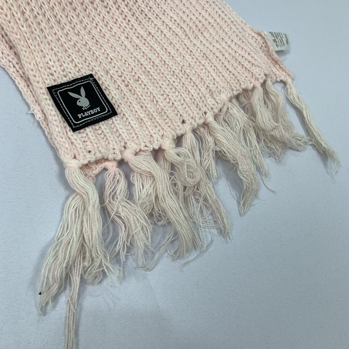 Other × Playboy PLAYBOY Pleat Honeycomb Crochet Aran Knitwear Muffler Scarf Size ONE SIZE - 7 Thumbnail