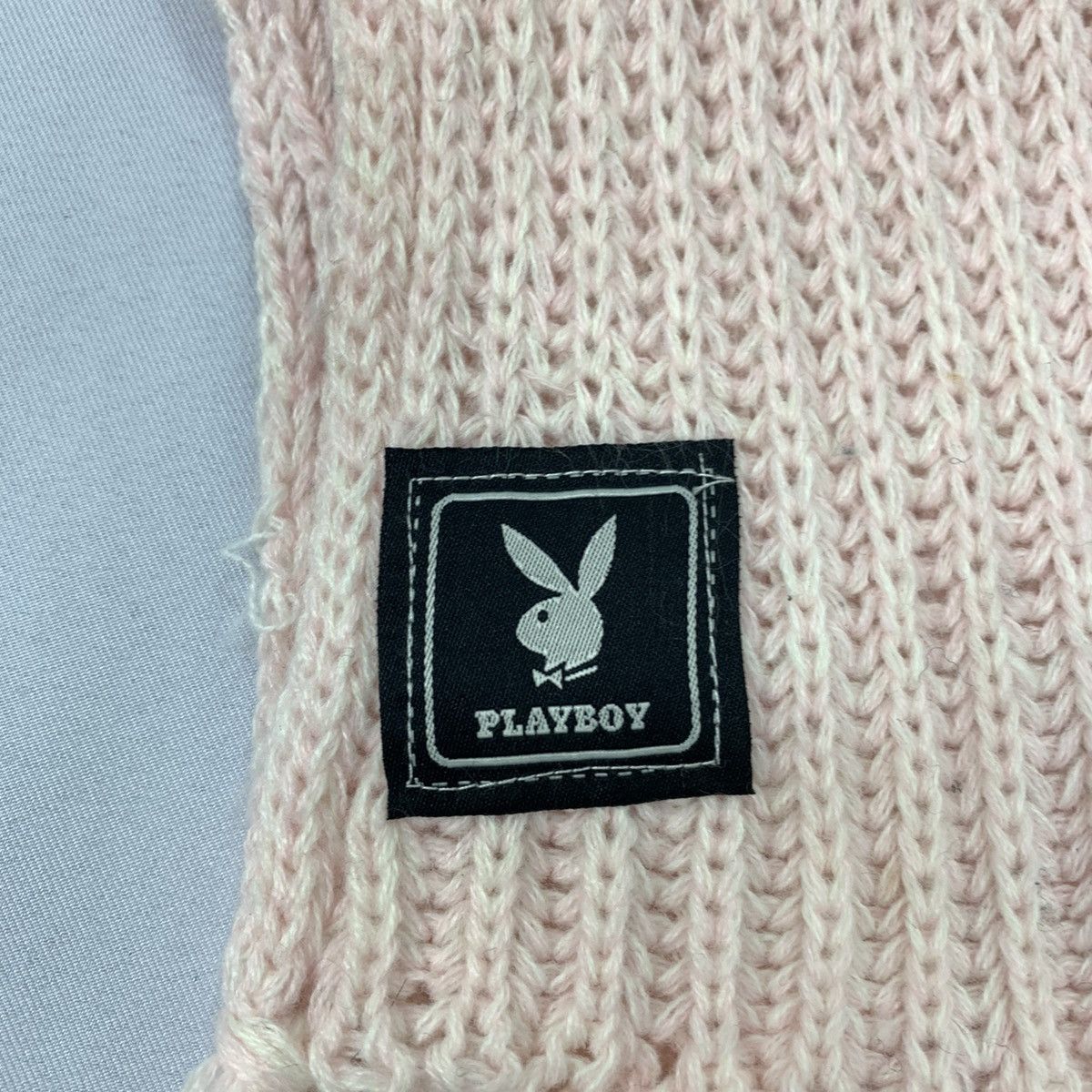 Other × Playboy PLAYBOY Pleat Honeycomb Crochet Aran Knitwear Muffler Scarf Size ONE SIZE - 9 Thumbnail