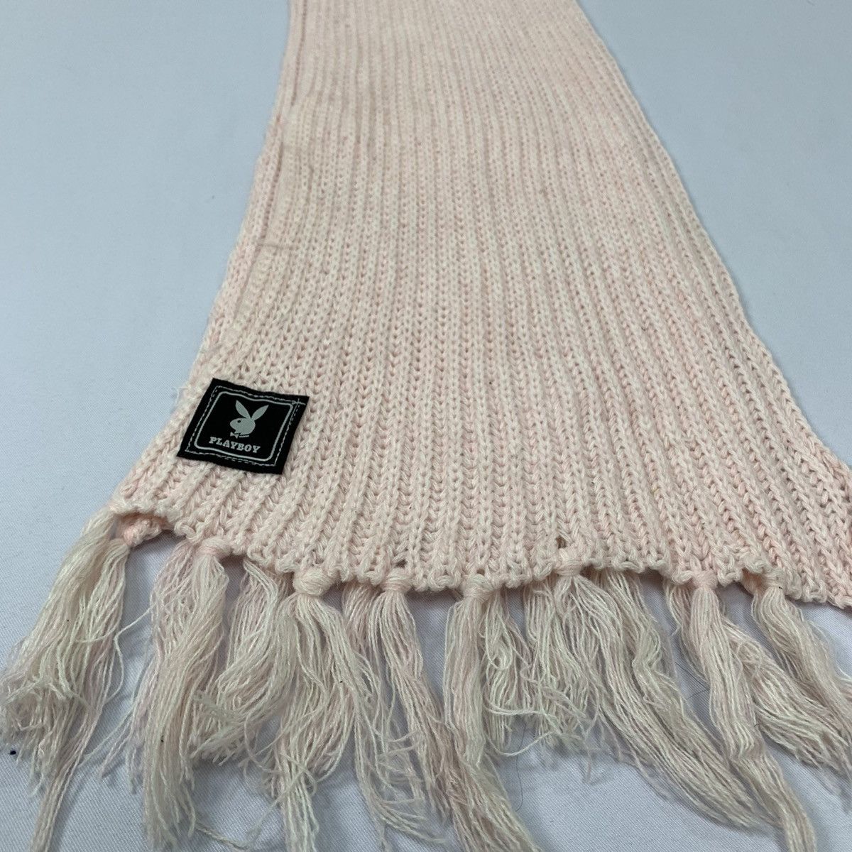 Other × Playboy PLAYBOY Pleat Honeycomb Crochet Aran Knitwear Muffler Scarf Size ONE SIZE - 8 Thumbnail