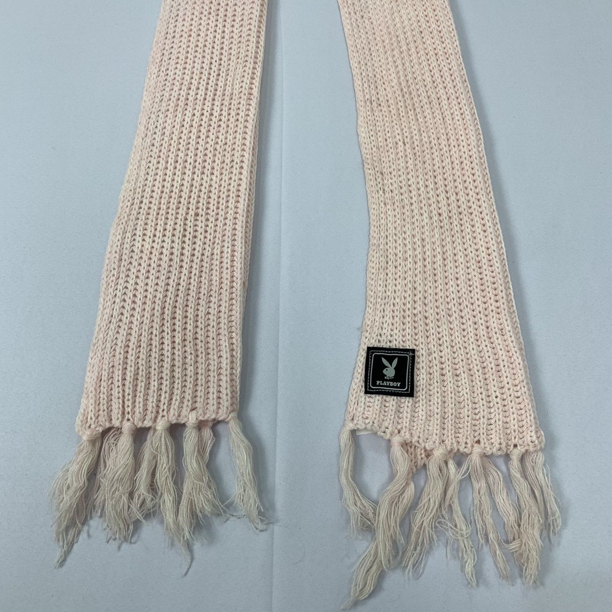 Other × Playboy PLAYBOY Pleat Honeycomb Crochet Aran Knitwear Muffler Scarf Size ONE SIZE - 5 Thumbnail