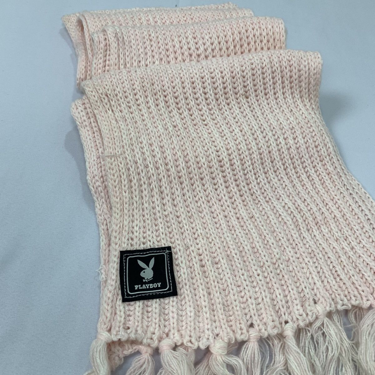 Other × Playboy PLAYBOY Pleat Honeycomb Crochet Aran Knitwear Muffler Scarf Size ONE SIZE - 6 Thumbnail