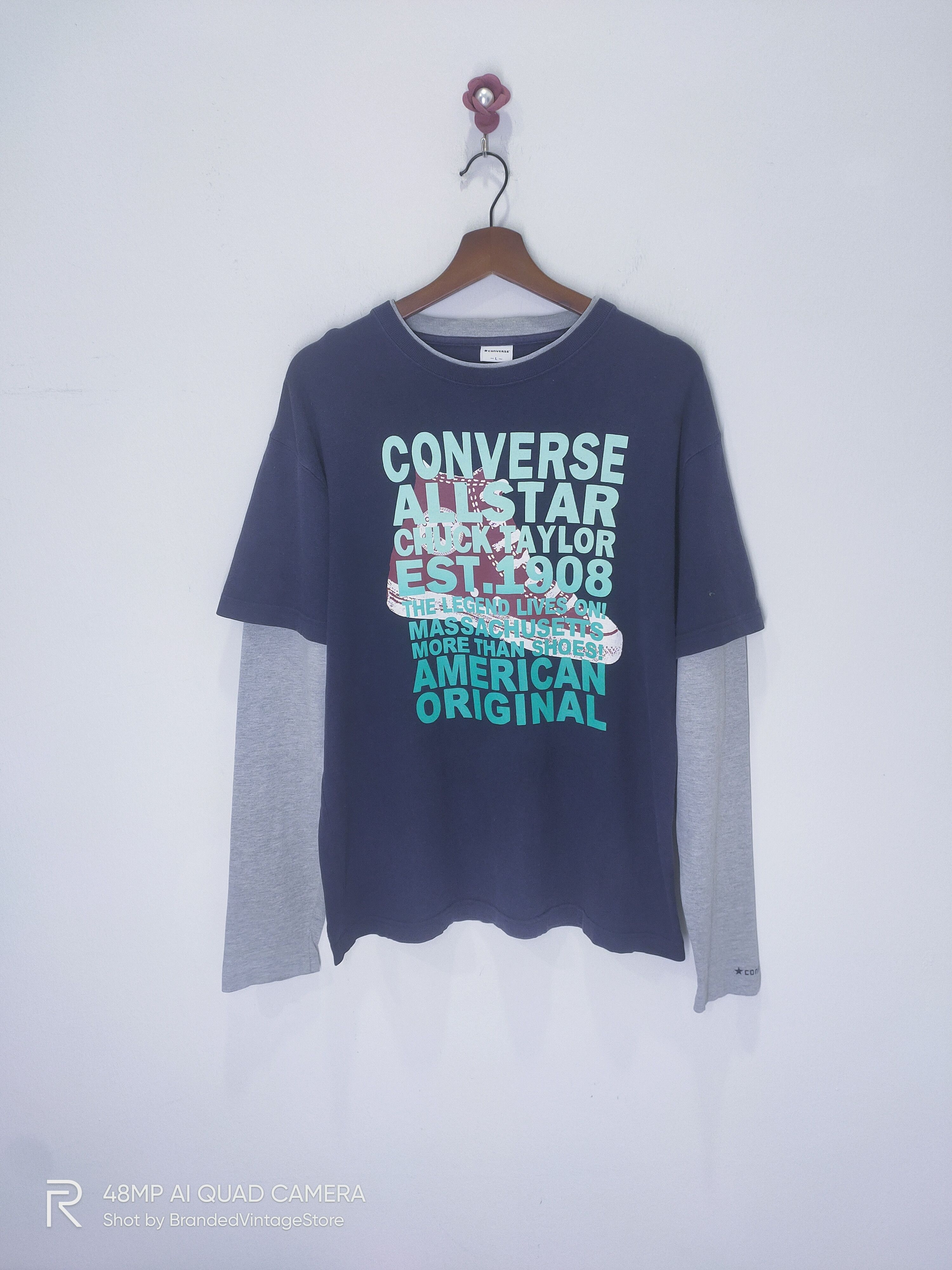 Converse CONVERSE Sneaker American Original Double LongSleeve TShirt Size US L / EU 52-54 / 3 - 1 Thumbnail