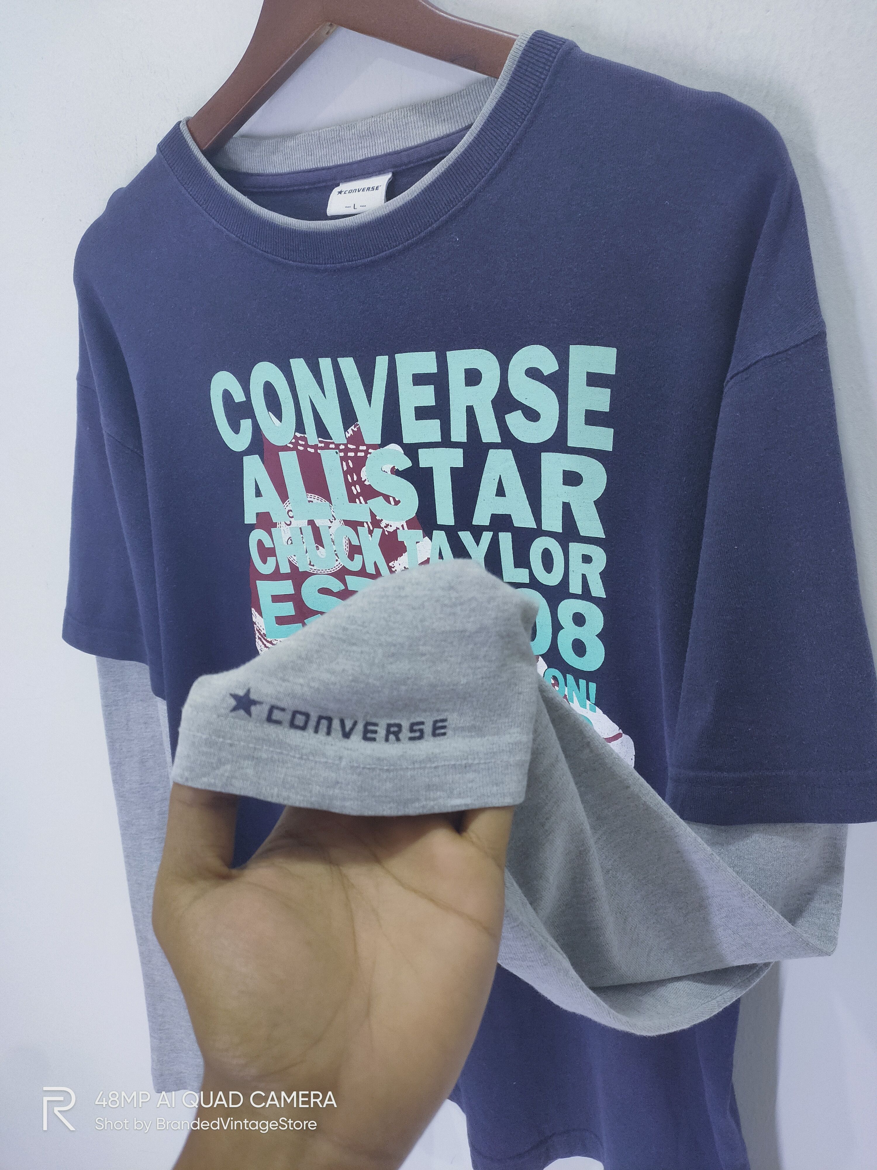 Converse CONVERSE Sneaker American Original Double LongSleeve TShirt Size US L / EU 52-54 / 3 - 5 Thumbnail
