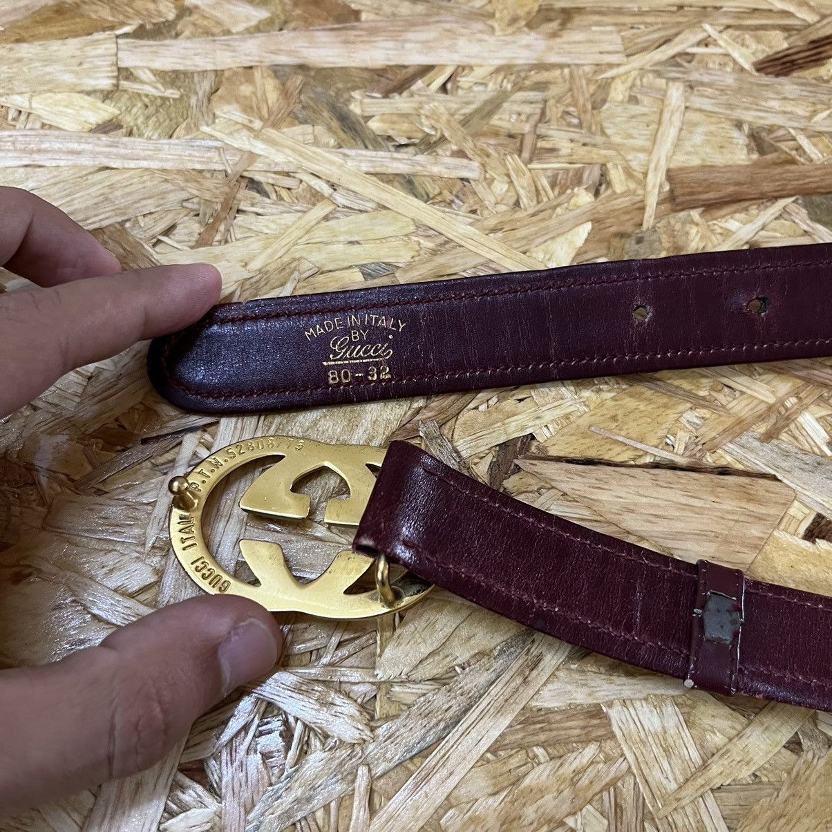 Gucci Vintage 80s Gucci Belt Size ONE SIZE - 7 Thumbnail