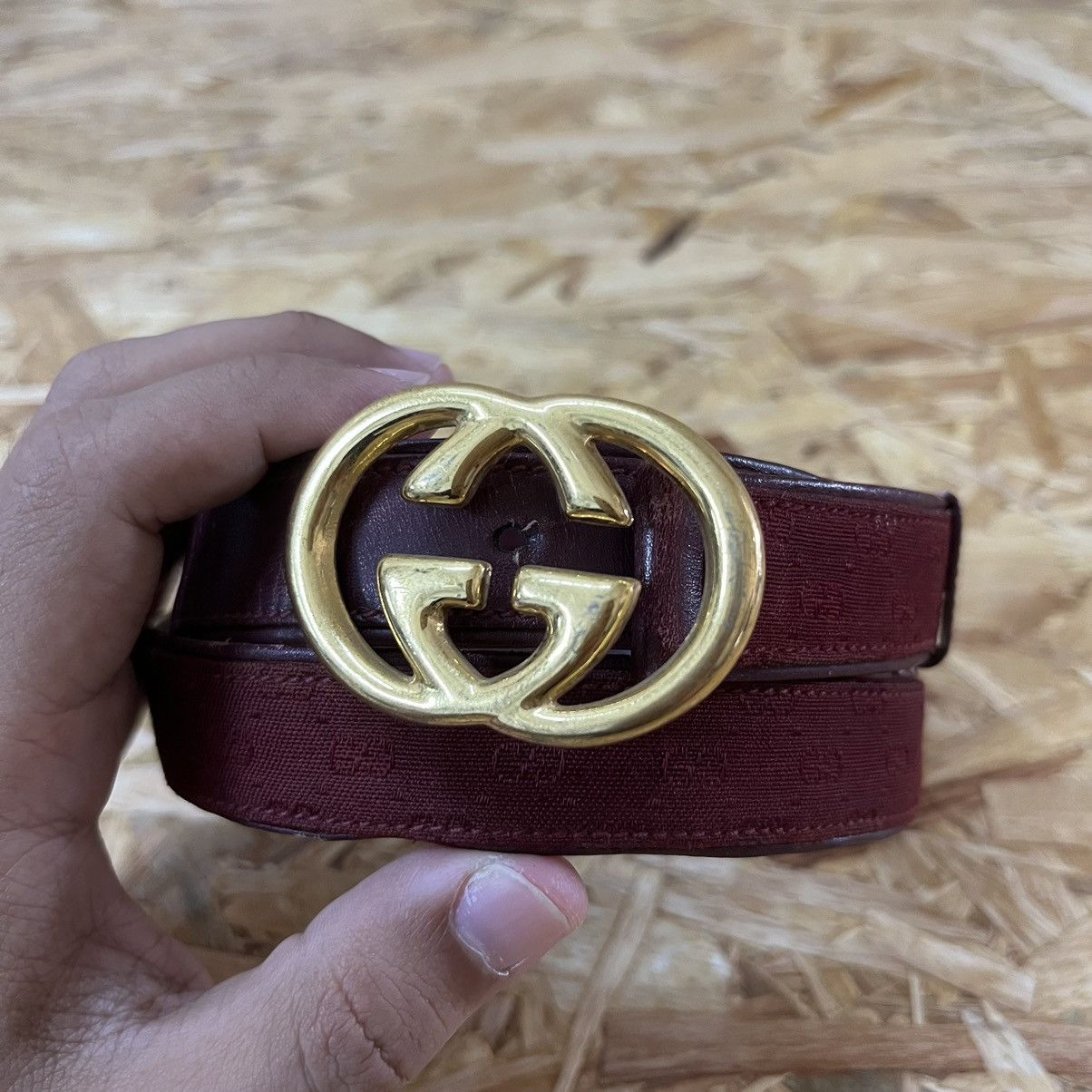 Gucci Vintage 80s Gucci Belt Size ONE SIZE - 5 Thumbnail