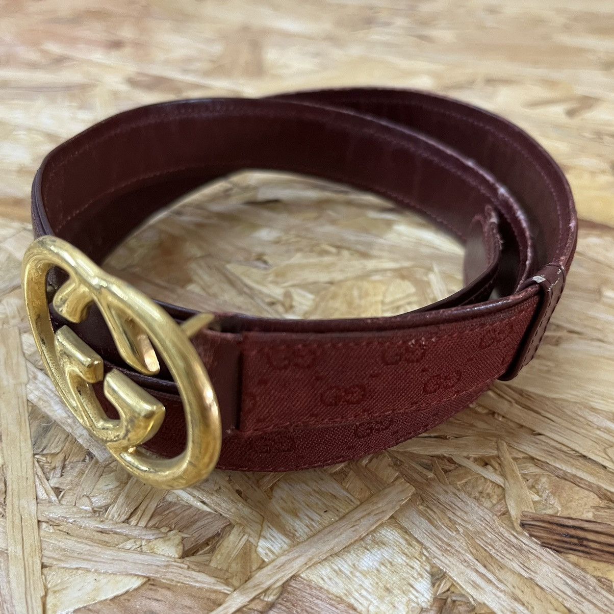 Gucci Vintage 80s Gucci Belt Size ONE SIZE - 3 Thumbnail