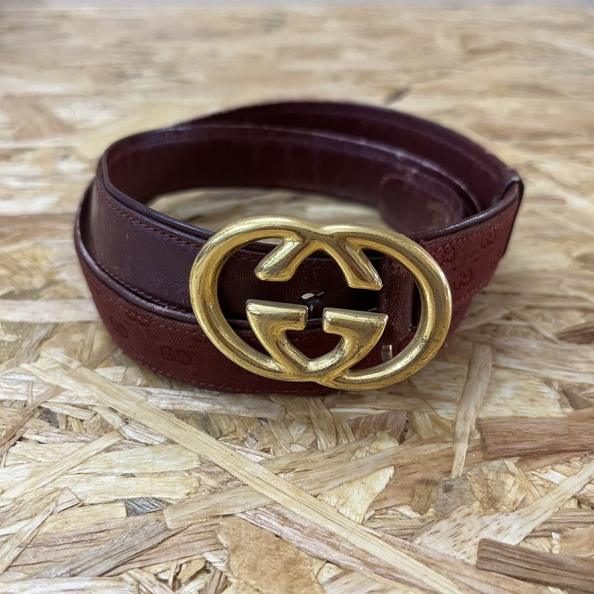 Gucci Vintage 80s Gucci Belt Size ONE SIZE - 2 Thumbnail