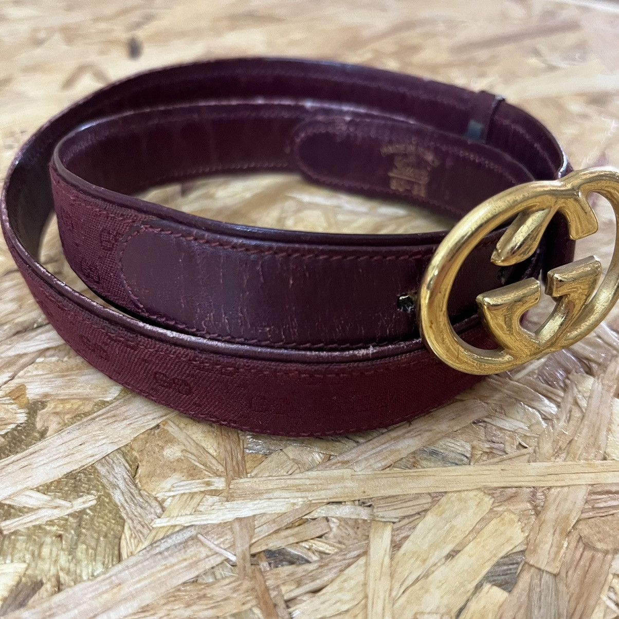 Gucci Vintage 80s Gucci Belt Size ONE SIZE - 4 Thumbnail