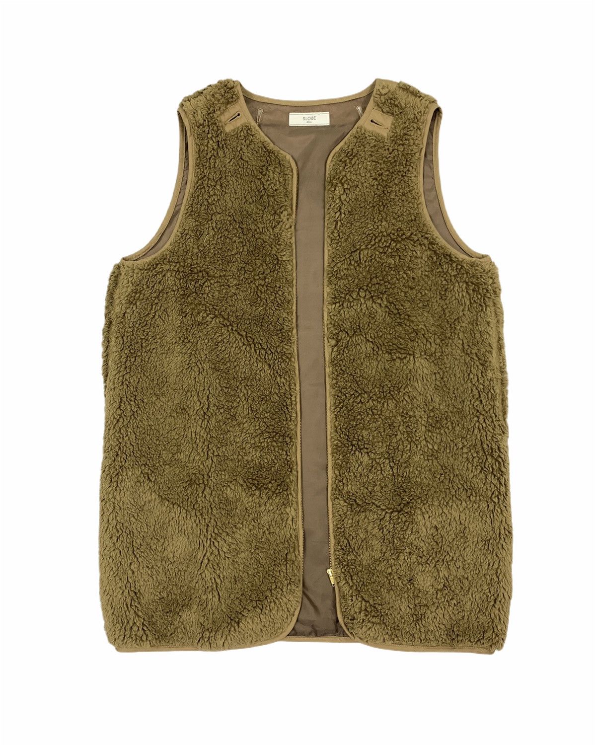 Japanese Brand SLOBEINA Sherpa Sheepskin Fur Fleece Ski Winter Vest Jacket Size US M / EU 48-50 / 2 - 3 Thumbnail