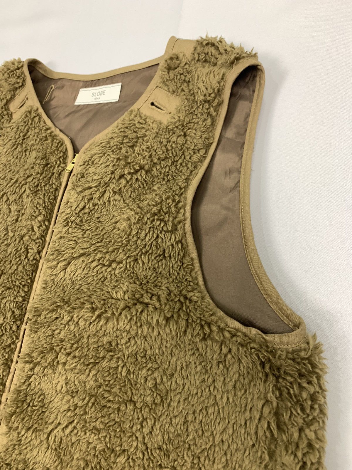 Japanese Brand SLOBEINA Sherpa Sheepskin Fur Fleece Ski Winter Vest Jacket Size US M / EU 48-50 / 2 - 8 Thumbnail