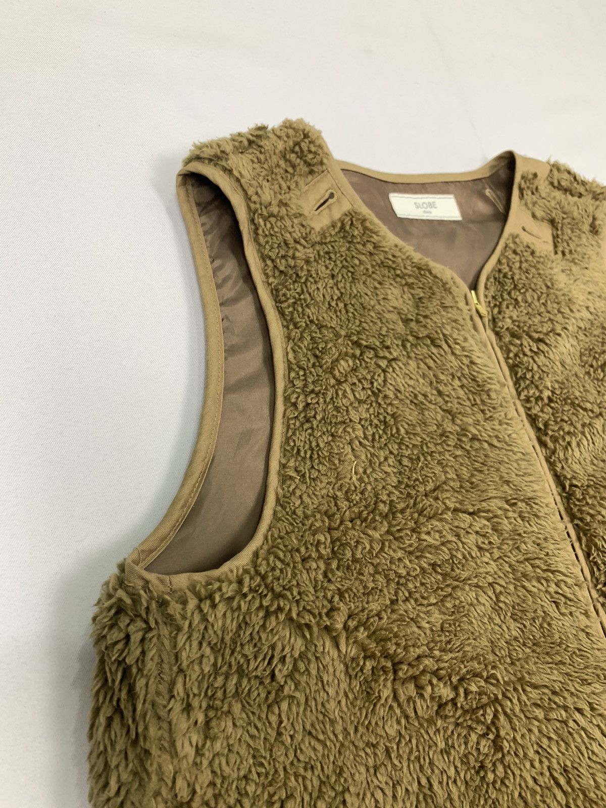 Japanese Brand SLOBEINA Sherpa Sheepskin Fur Fleece Ski Winter Vest Jacket Size US M / EU 48-50 / 2 - 7 Thumbnail