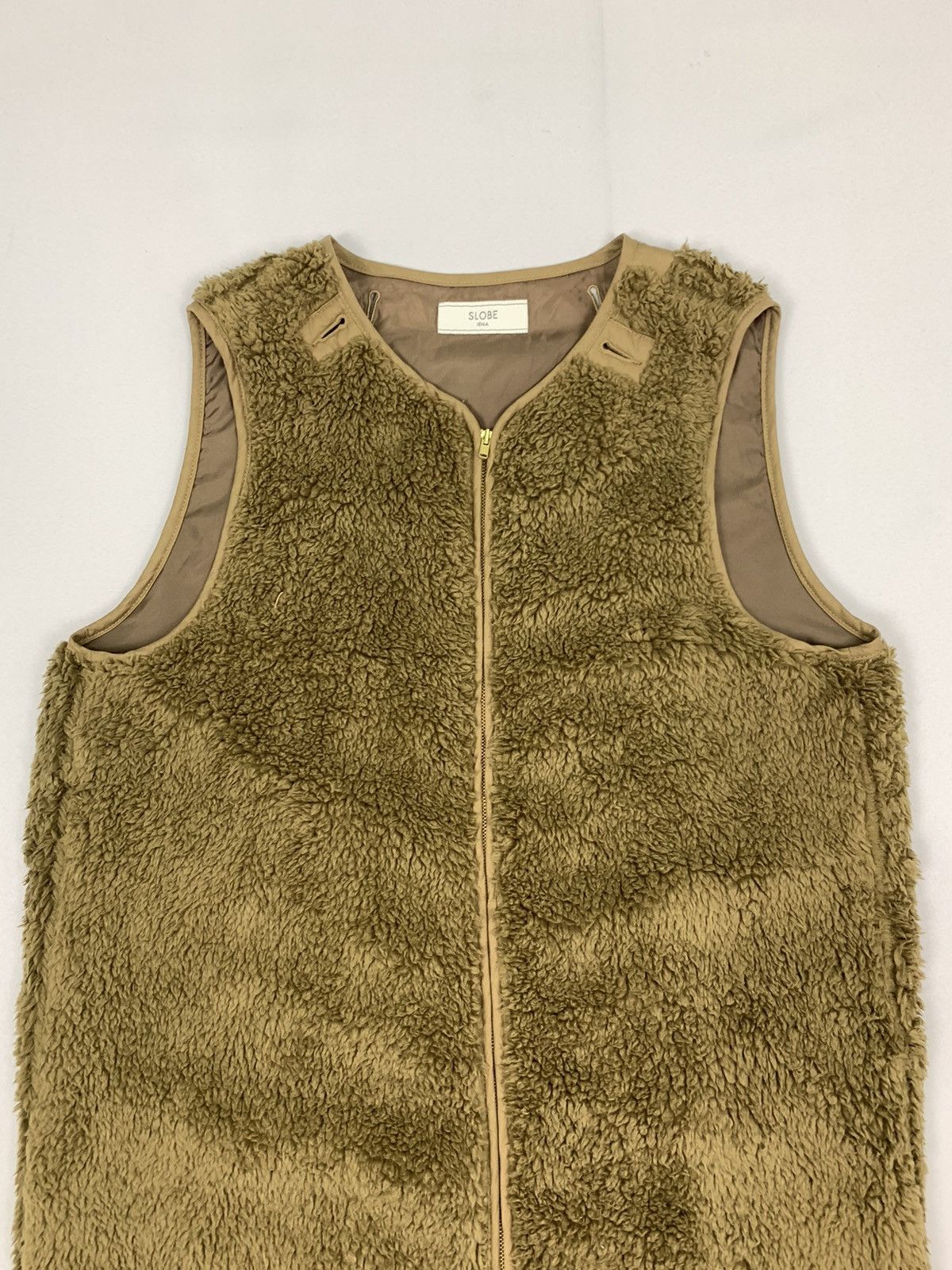 Japanese Brand SLOBEINA Sherpa Sheepskin Fur Fleece Ski Winter Vest Jacket Size US M / EU 48-50 / 2 - 4 Thumbnail