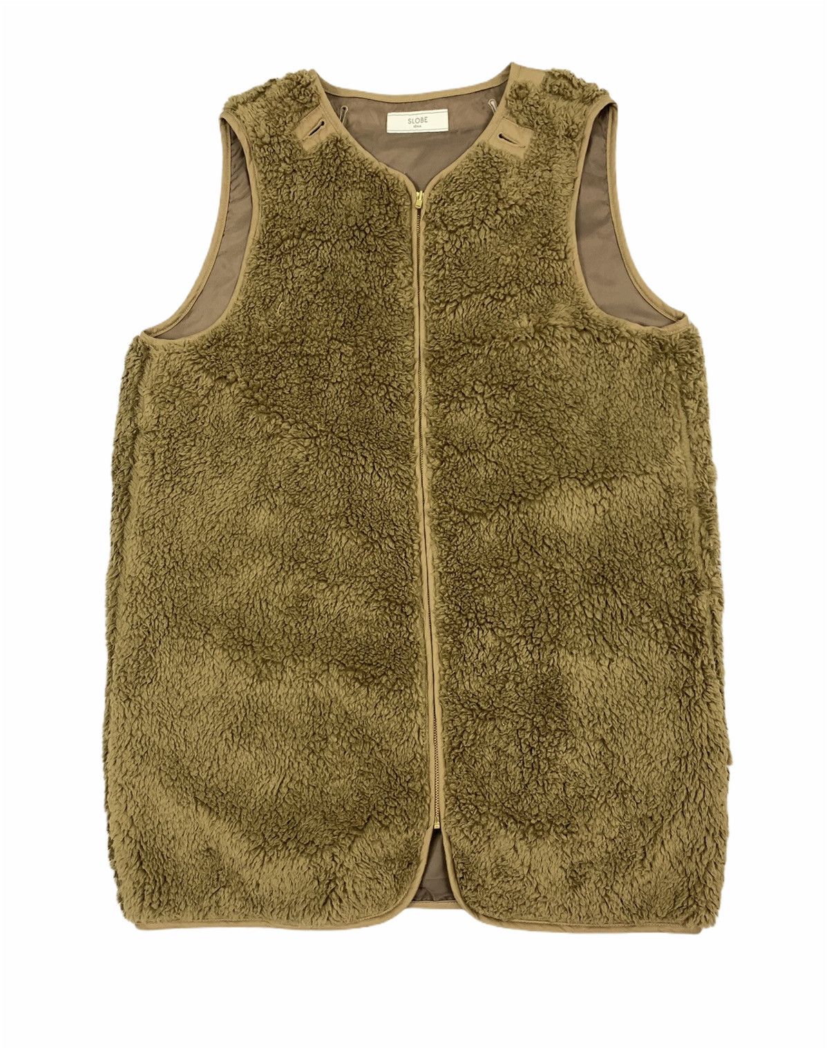 Japanese Brand SLOBEINA Sherpa Sheepskin Fur Fleece Ski Winter Vest Jacket Size US M / EU 48-50 / 2 - 1 Thumbnail