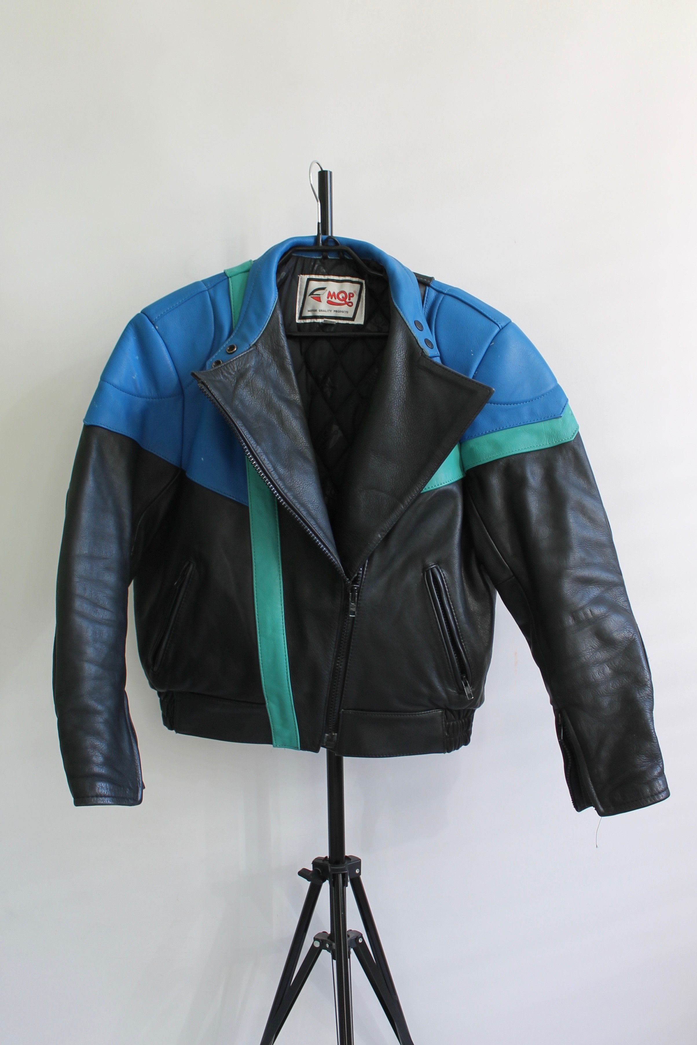 Other MQP Vintage Biker Leather Jacket Motorsport Size S / US 4 / IT 40 - 1 Thumbnail