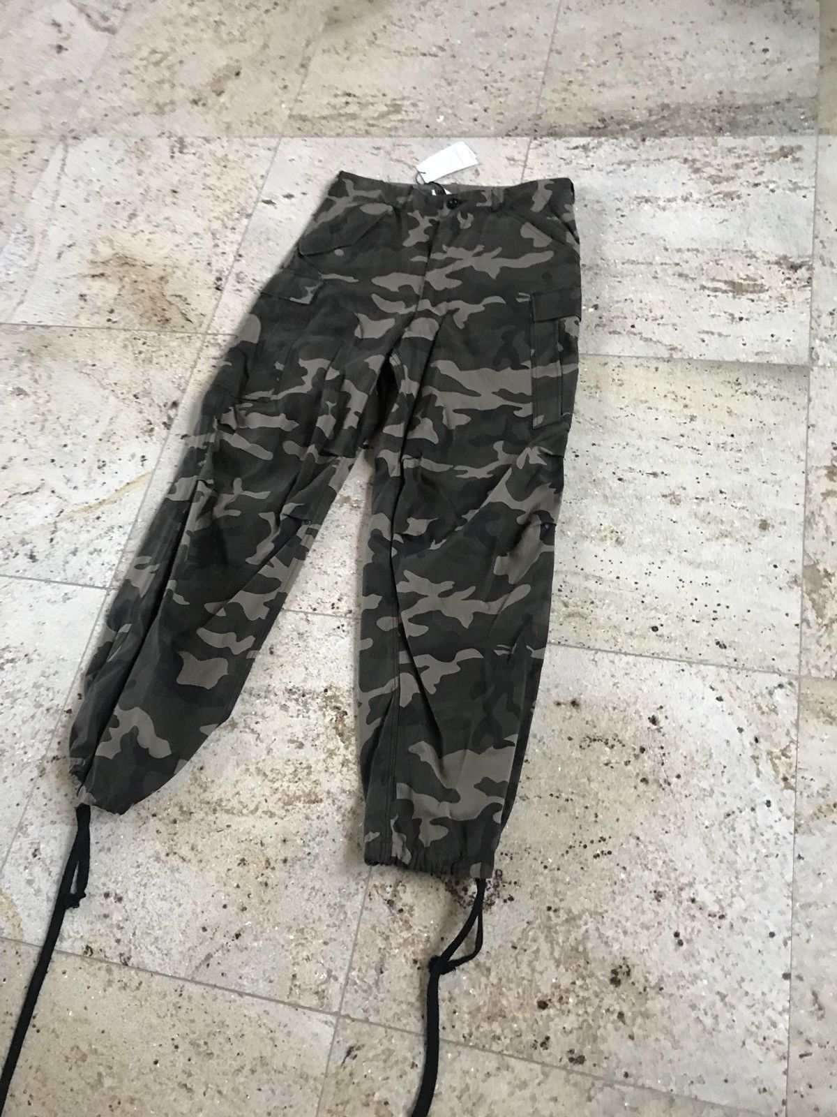 Faith Connexion Army Khaki Drawstring Hem Pants Size US 30 / EU 46 - 3 Thumbnail