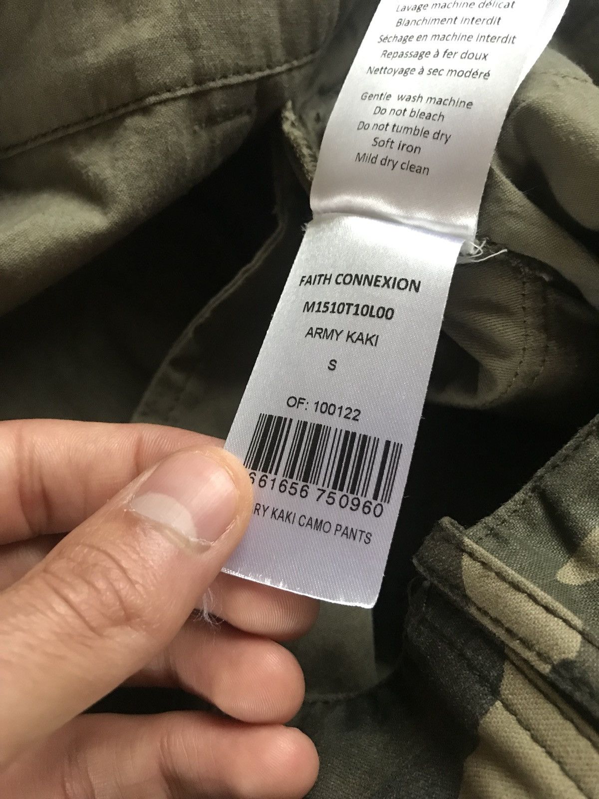 Faith Connexion Army Khaki Drawstring Hem Pants Size US 30 / EU 46 - 11 Thumbnail