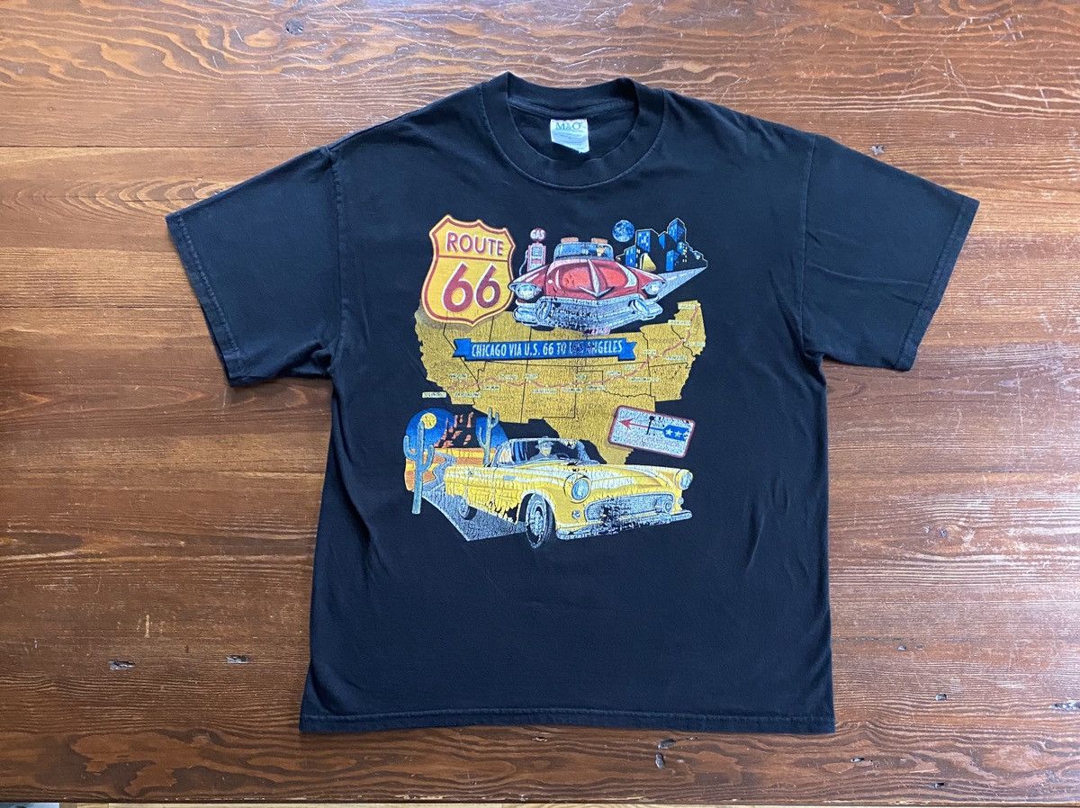 Vintage Vintage Y2K’s Route 66 Tee Size US L / EU 52-54 / 3 - 1 Thumbnail