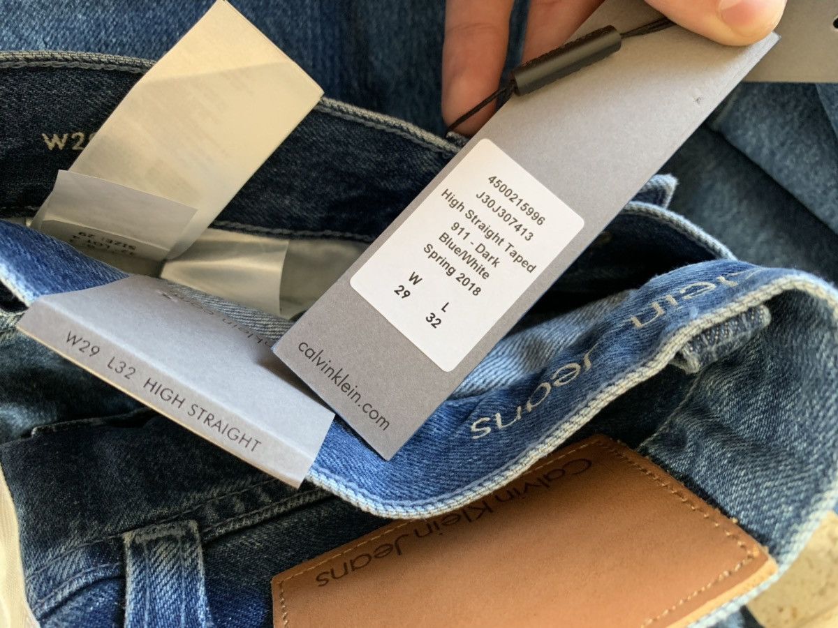 Calvin Klein A$AP x Calvin Blue High Waisted Denim Size US 29 - 16 Thumbnail