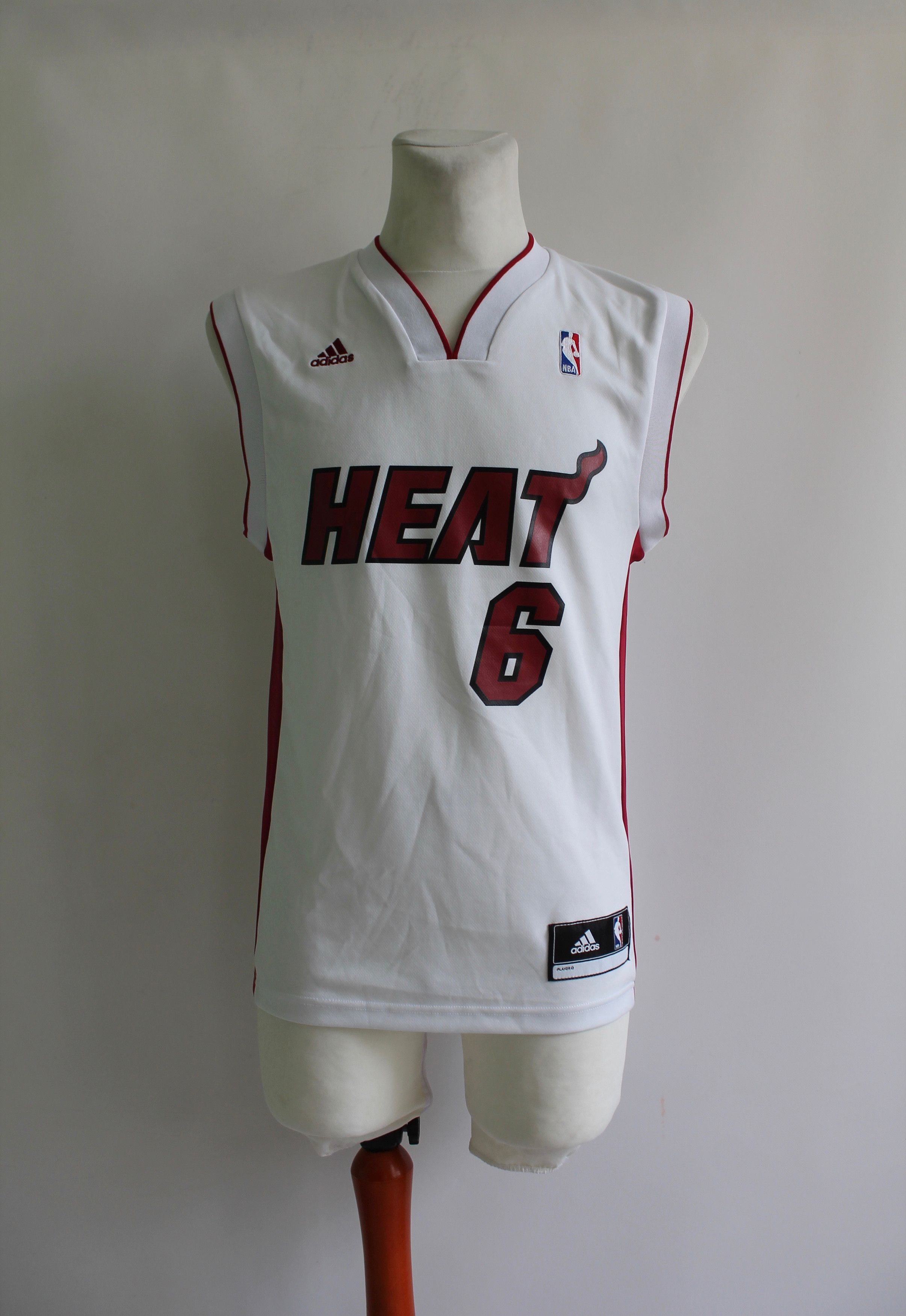 Adidas 2014 Adidas Lebron James Miami Heat # 6 jersey Size US XS / EU 42 / 0 - 6 Thumbnail