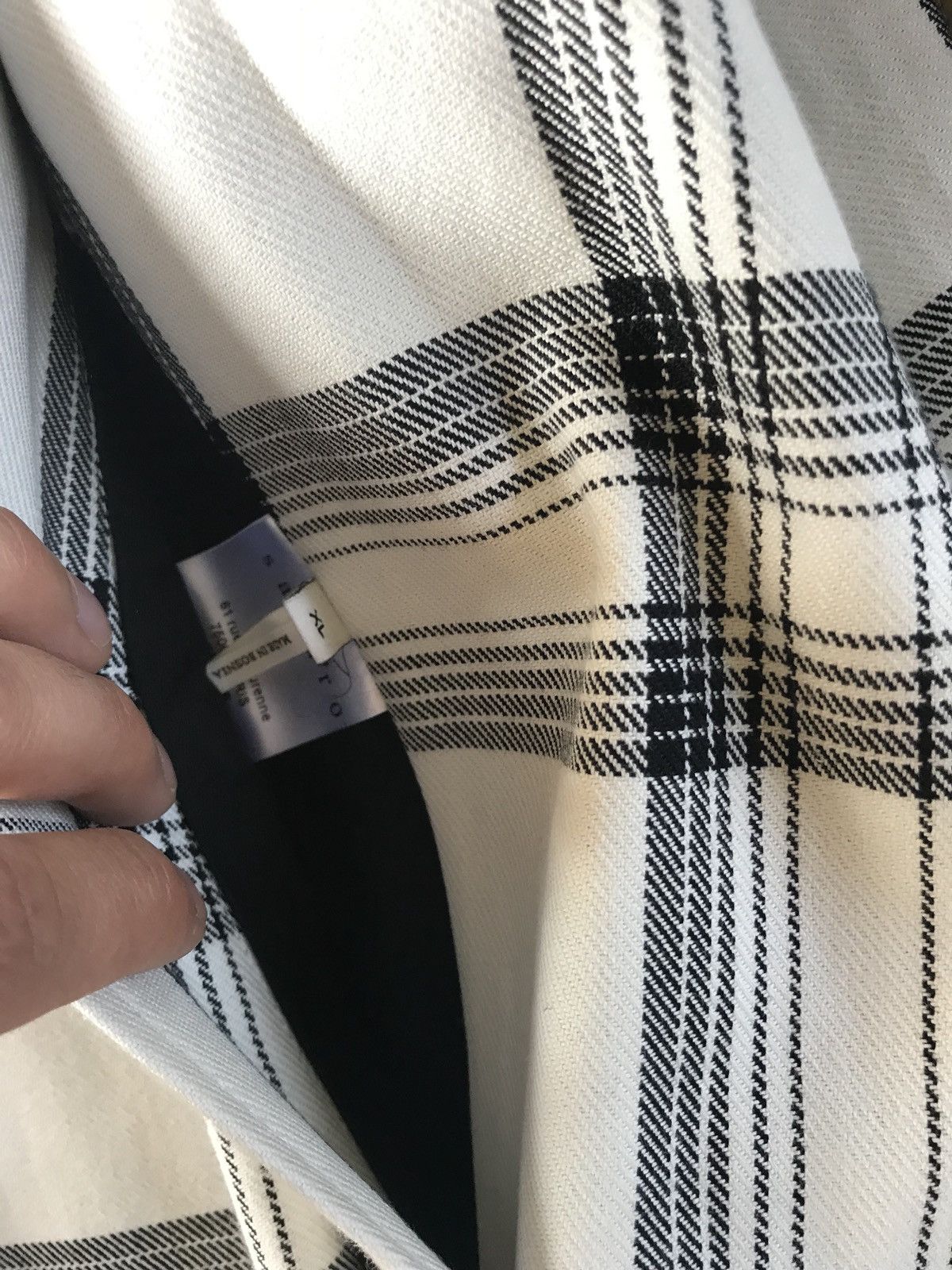 Sandro White Tartan & Navy Reversible Light Coat Size US XL / EU 56 / 4 - 12 Thumbnail