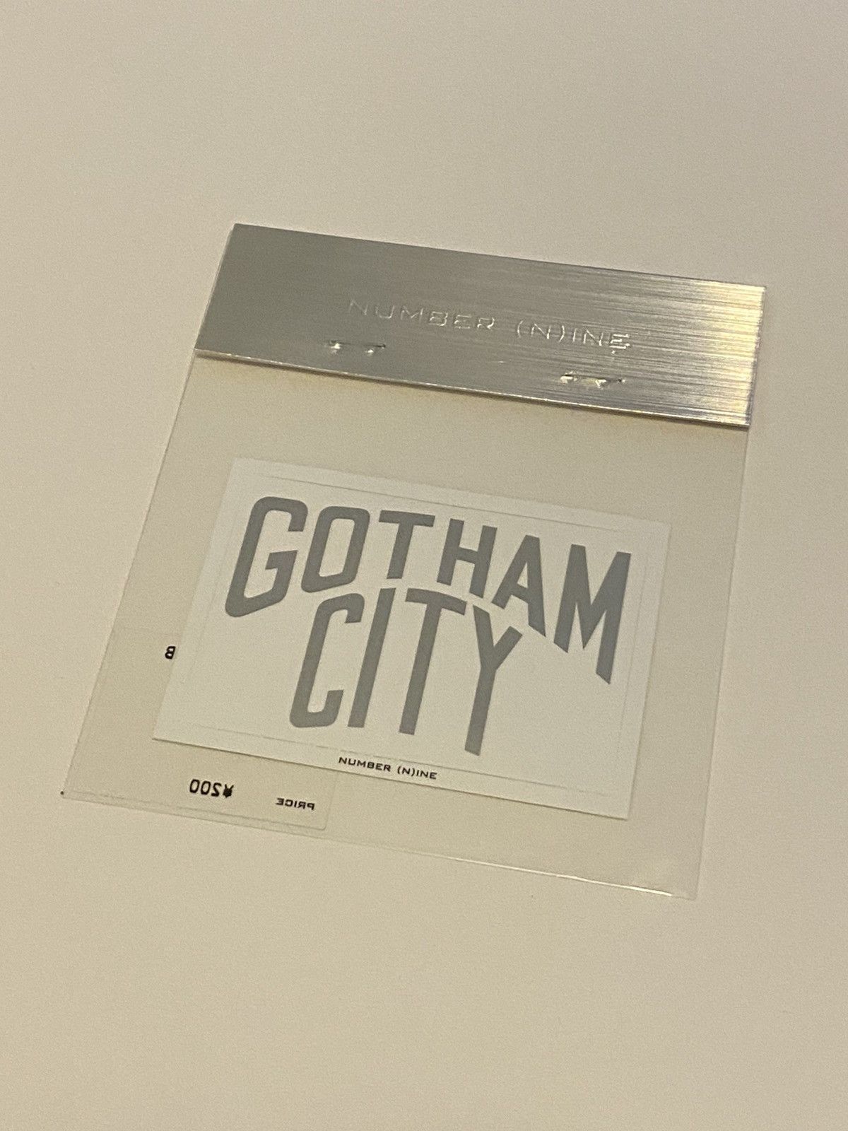 Number (N)ine Gotham City Sticker Silver 2002