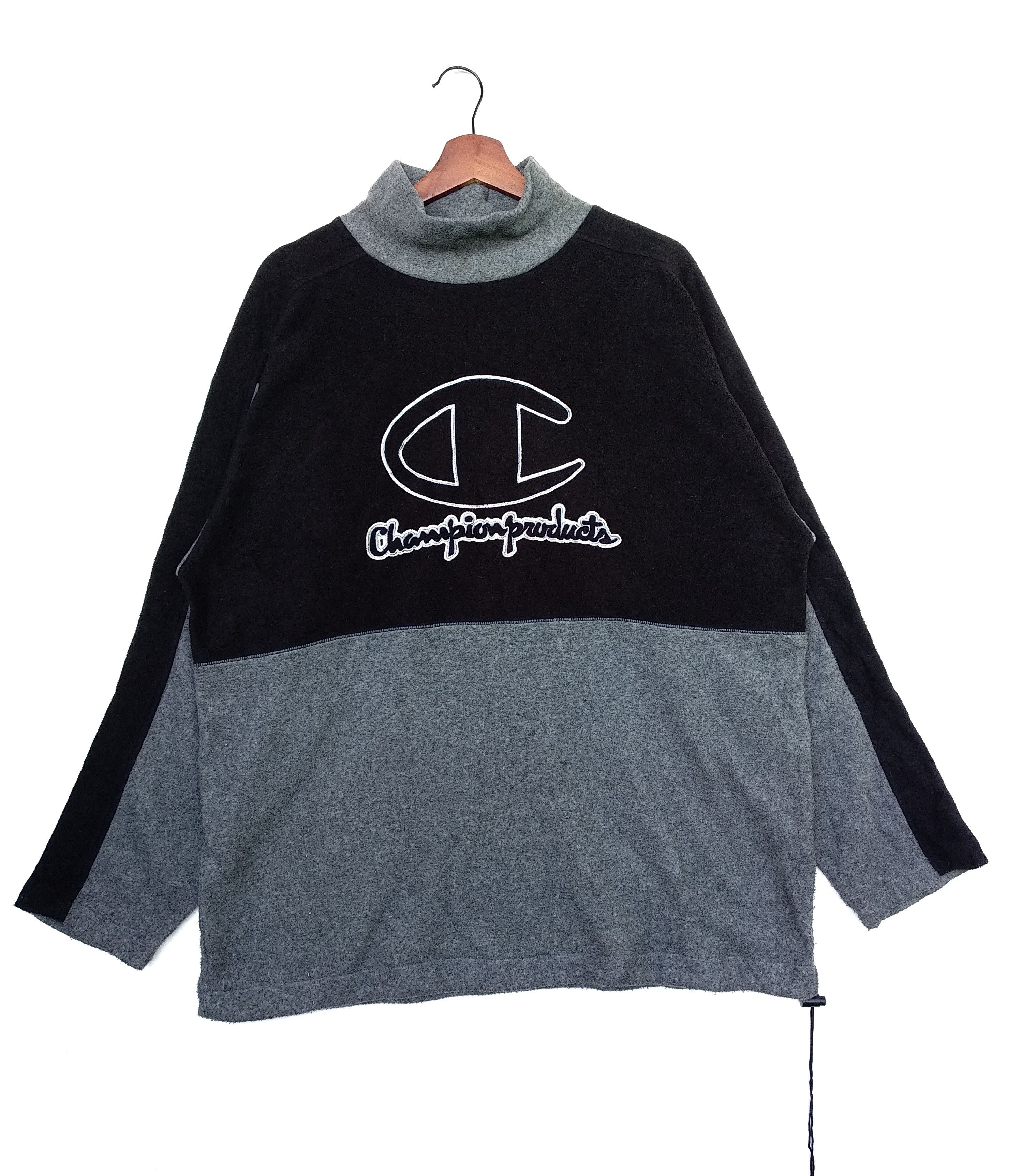 Champion Long Sleeve Big Logo Turtle Neck/Size XL