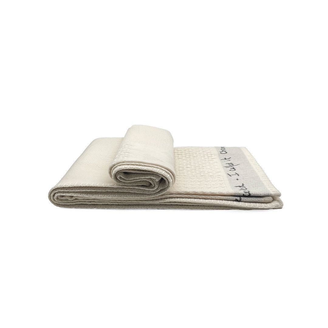 Chrome Hearts Chrome Hearts Beige Checkered Cross Cashmere Blanket Size ONE SIZE - 1 Thumbnail