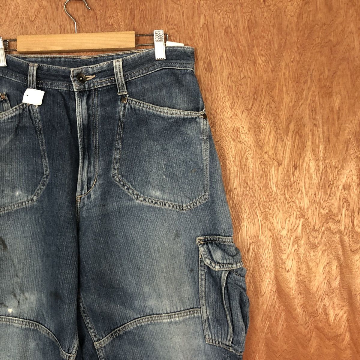 Japanese Brand DLL Evenriver faded multipocket Blue Denim Jeans Pants #1863 Size US 30 / EU 46 - 5 Thumbnail
