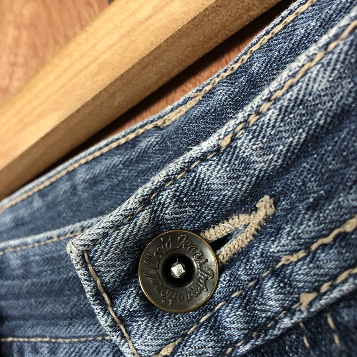 Japanese Brand DLL Evenriver faded multipocket Blue Denim Jeans Pants #1863 Size US 30 / EU 46 - 8 Thumbnail