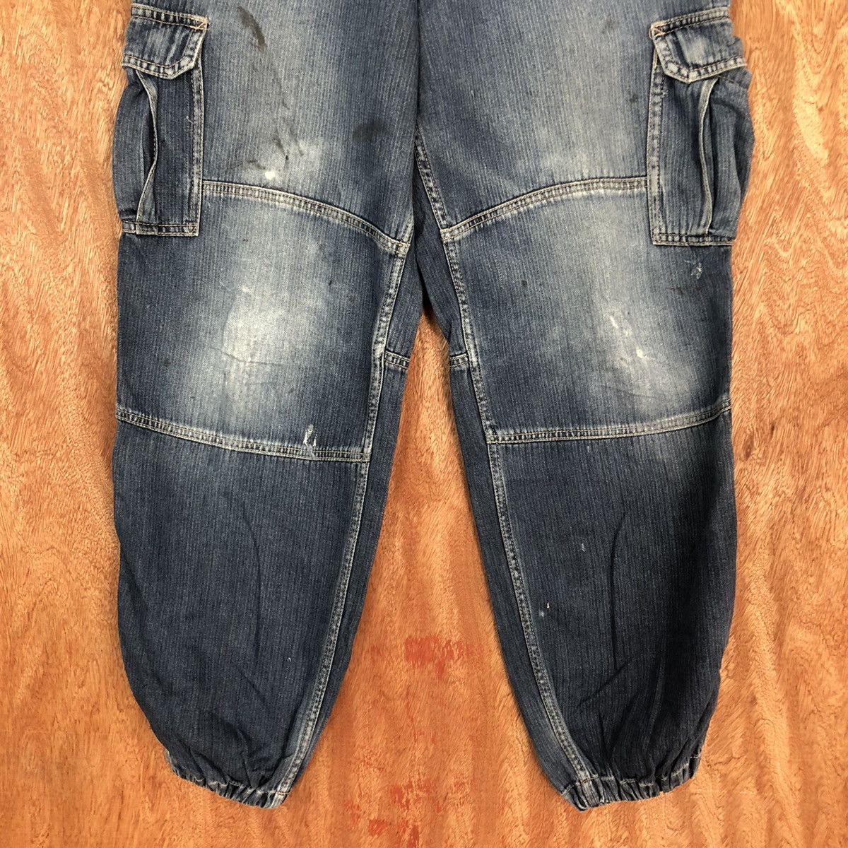 Japanese Brand DLL Evenriver faded multipocket Blue Denim Jeans Pants #1863 Size US 30 / EU 46 - 3 Thumbnail