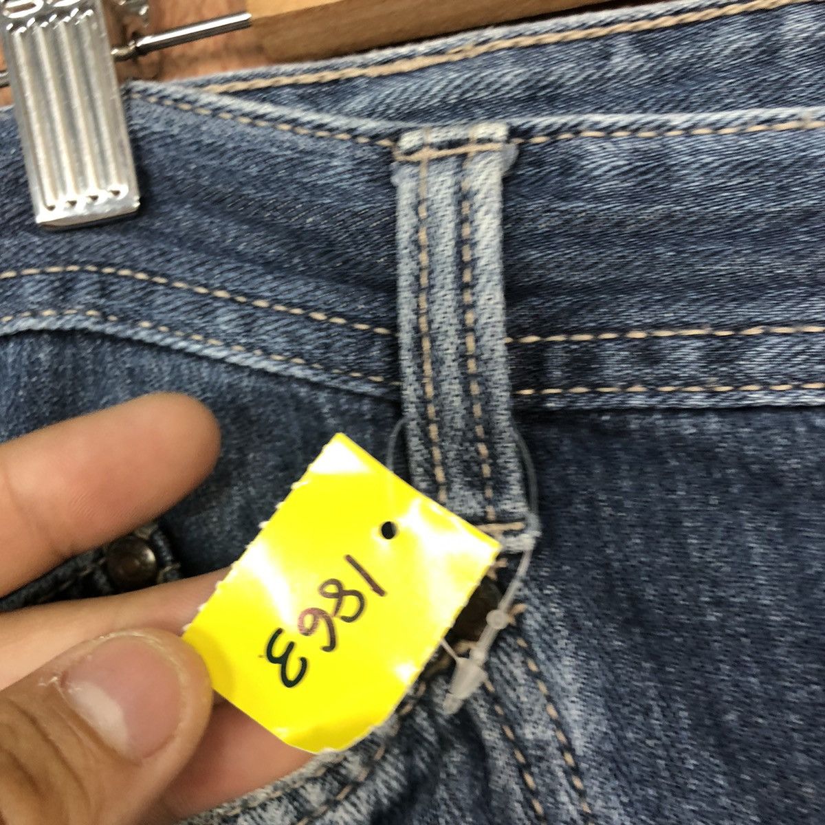 Japanese Brand DLL Evenriver faded multipocket Blue Denim Jeans Pants #1863 Size US 30 / EU 46 - 7 Thumbnail