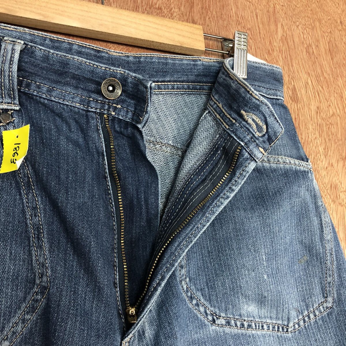 Japanese Brand DLL Evenriver faded multipocket Blue Denim Jeans Pants #1863 Size US 30 / EU 46 - 9 Thumbnail