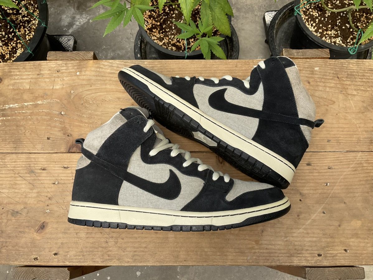 Nike 🔥 Nike Dunk High Pro SB Fossil 2010 Size US 12 / EU 45 - 19 Thumbnail