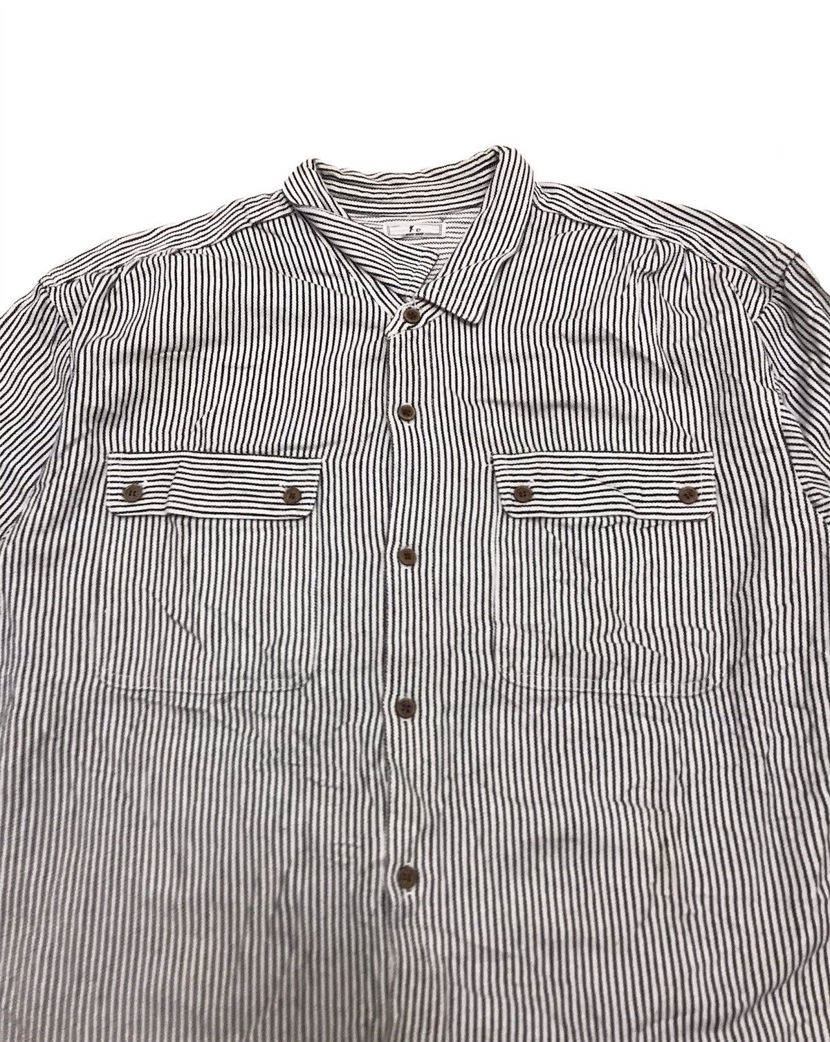 Japanese Brand Japan Brand 7e Hickory Stripe Shirt Size US L / EU 52-54 / 3 - 5 Thumbnail
