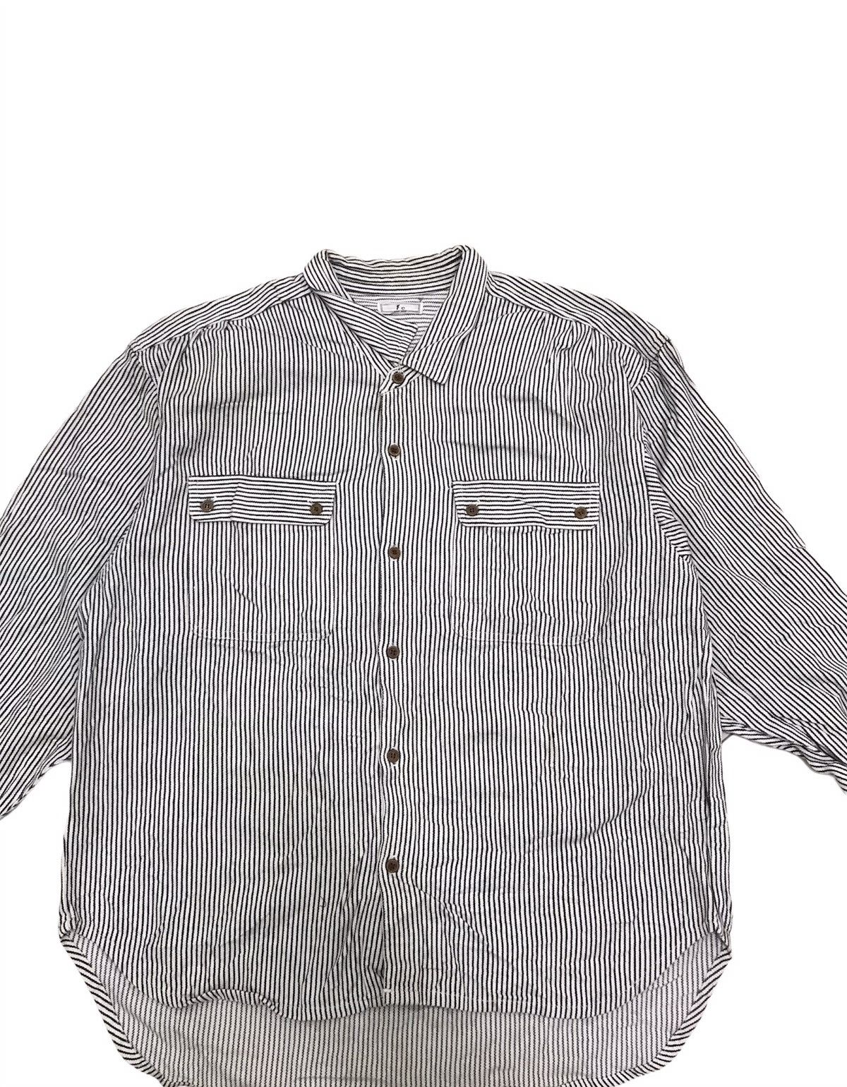 Japanese Brand Japan Brand 7e Hickory Stripe Shirt Size US L / EU 52-54 / 3 - 2 Thumbnail