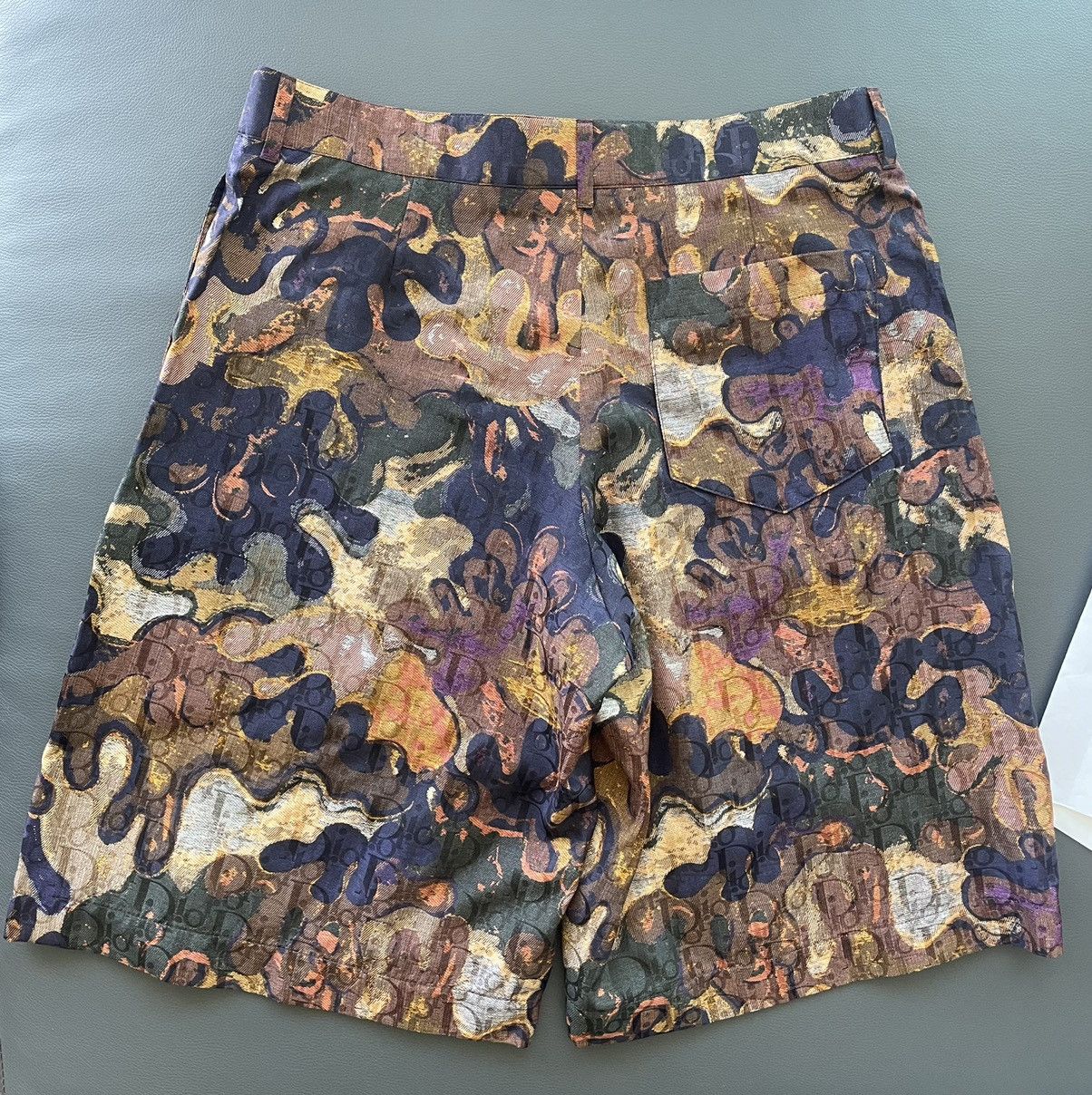 Dior Brand New Limited Edition Runway Dior Oblique Logo Shorts Size US 29 - 24 Thumbnail