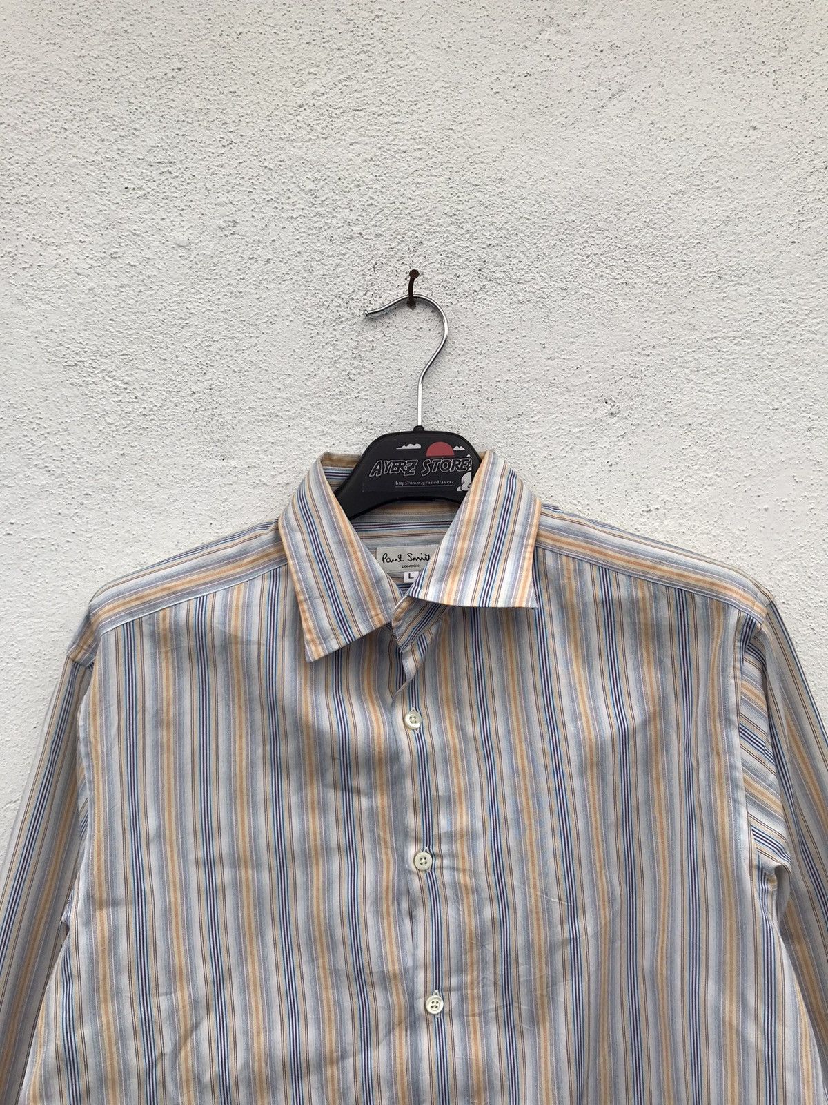 Paul Smith Paul Smith Stripe Button Up Shirts Made In Japan Size US L / EU 52-54 / 3 - 2 Thumbnail