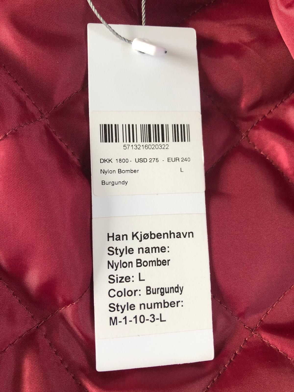 Han Kjobenhavn Nylon Bomber With Crest Logo Back Size US L / EU 52-54 / 3 - 6 Thumbnail