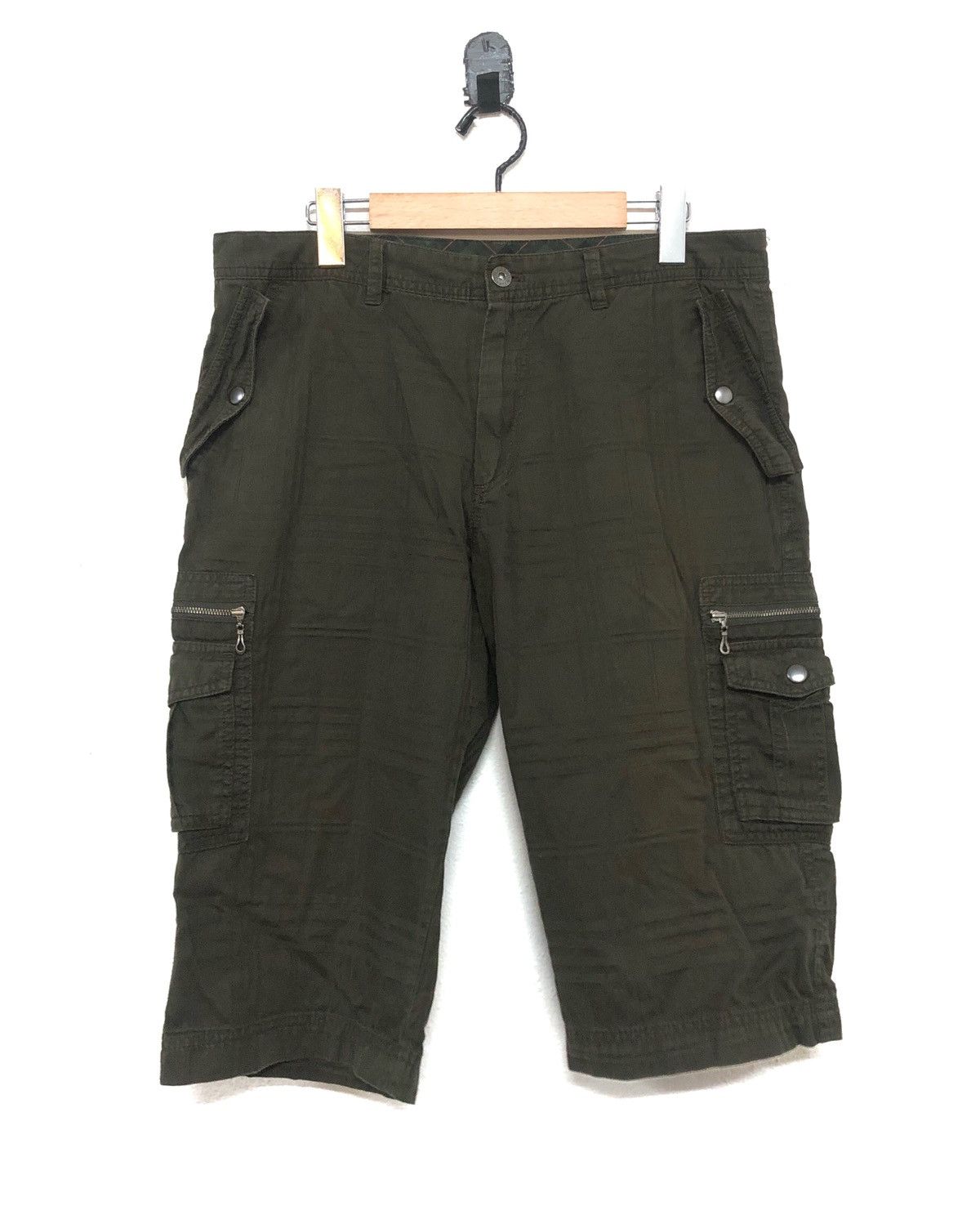 Japanese Brand Male & Co Japan Casual Cargo Shot Pant Streetwear Size US 34 / EU 50 - 1 Thumbnail