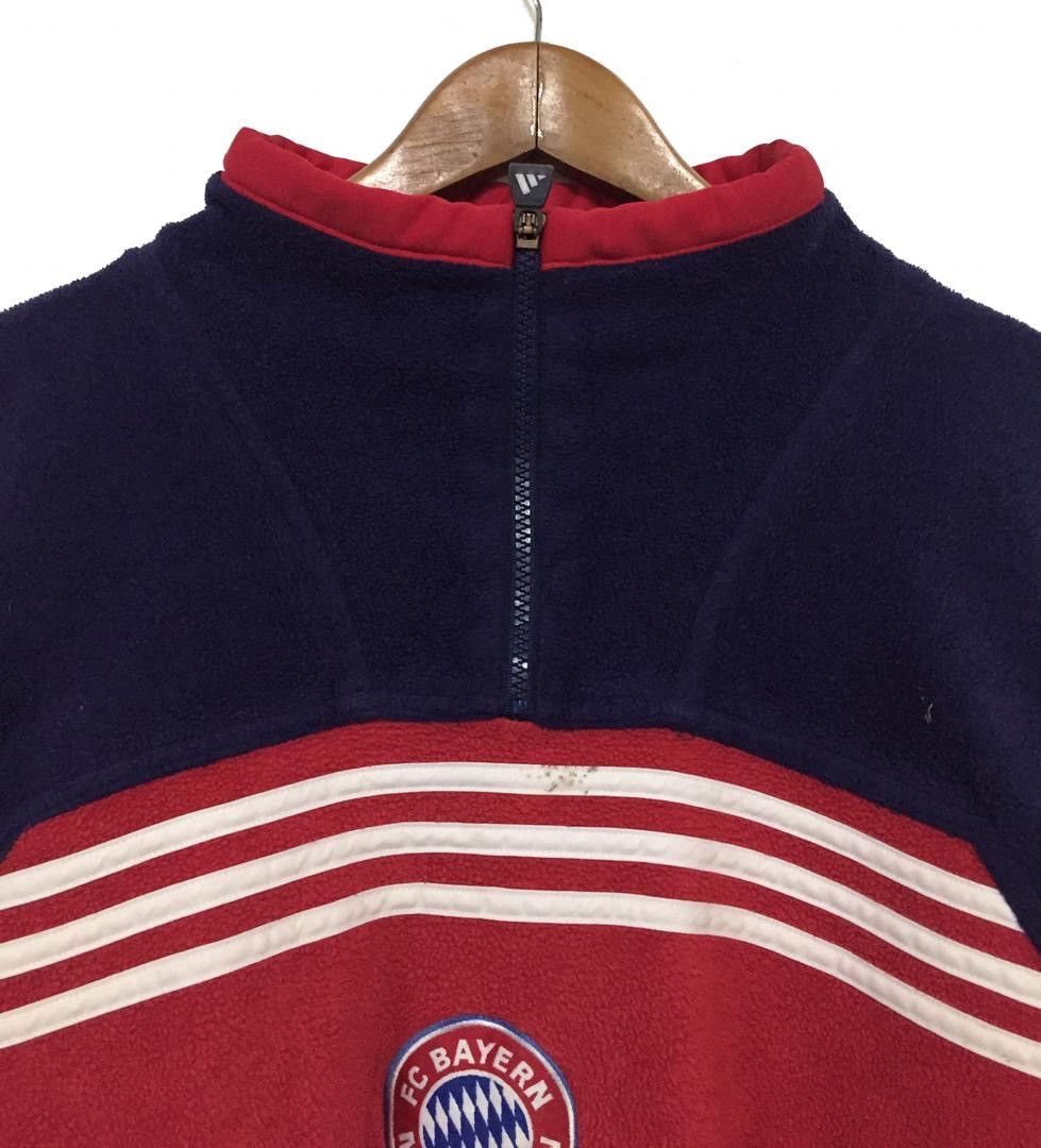 Adidas × Vintage Rare Vintage ADIDAS X Bayern Munchen Stripe Style Sweatshir Size US XL / EU 56 / 4 - 4 Thumbnail