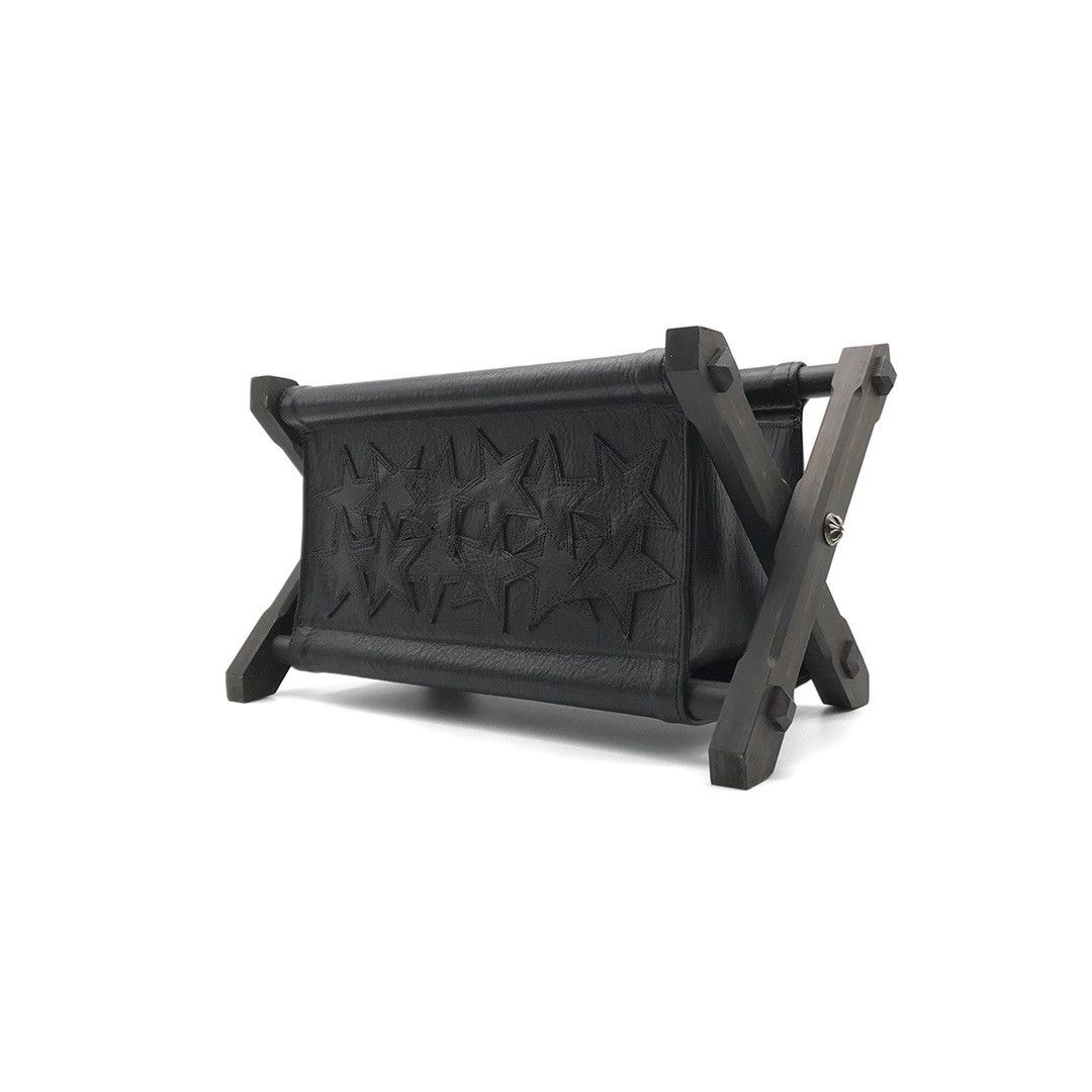 Chrome Hearts Black Leather Star Magazine Holder