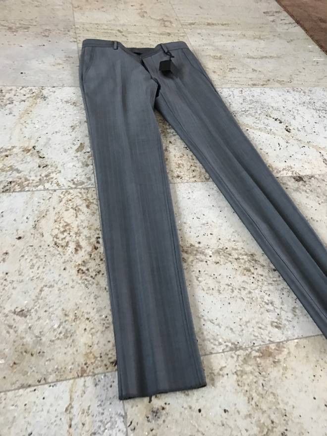 Calvin Klein 46 & 48 "Exact" Heather Grey Slacks Size US 32 / EU 48 - 10 Thumbnail