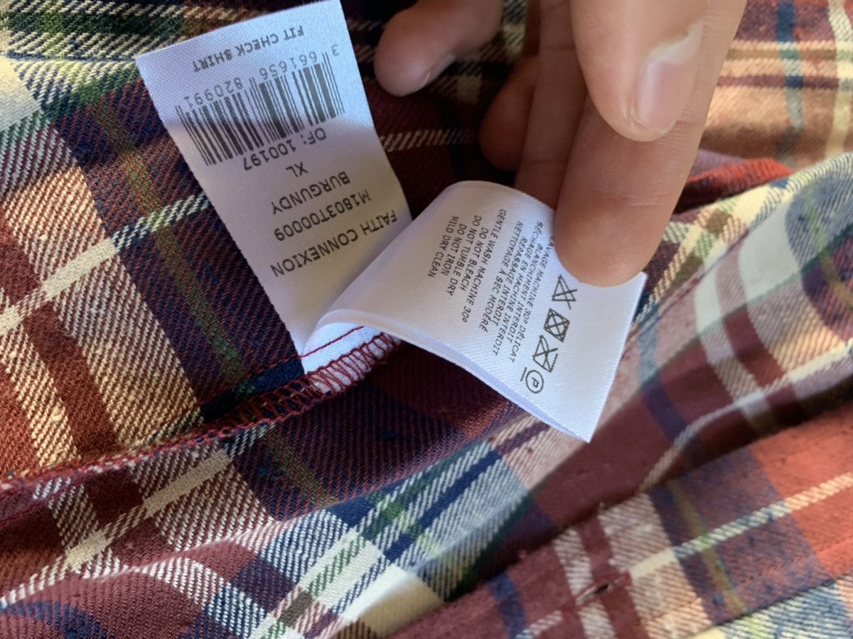 Faith Connexion Fit Check Shirt in Burgundy Size US XL / EU 56 / 4 - 12 Thumbnail