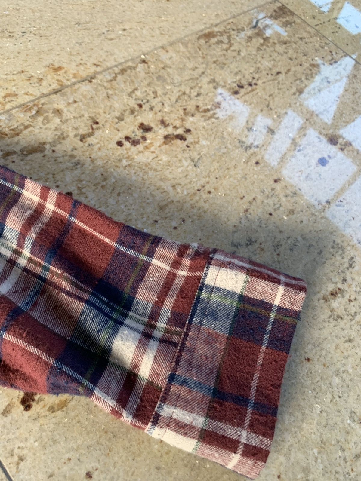 Faith Connexion Fit Check Shirt in Burgundy Size US XL / EU 56 / 4 - 10 Thumbnail