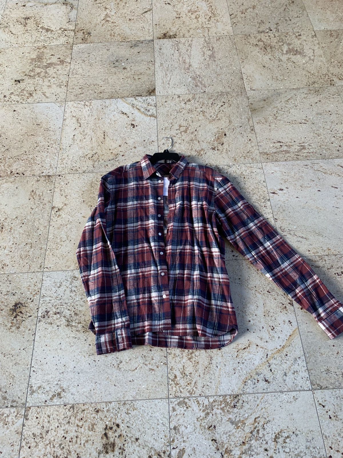 Faith Connexion Fit Check Shirt in Burgundy Size US XL / EU 56 / 4 - 1 Thumbnail
